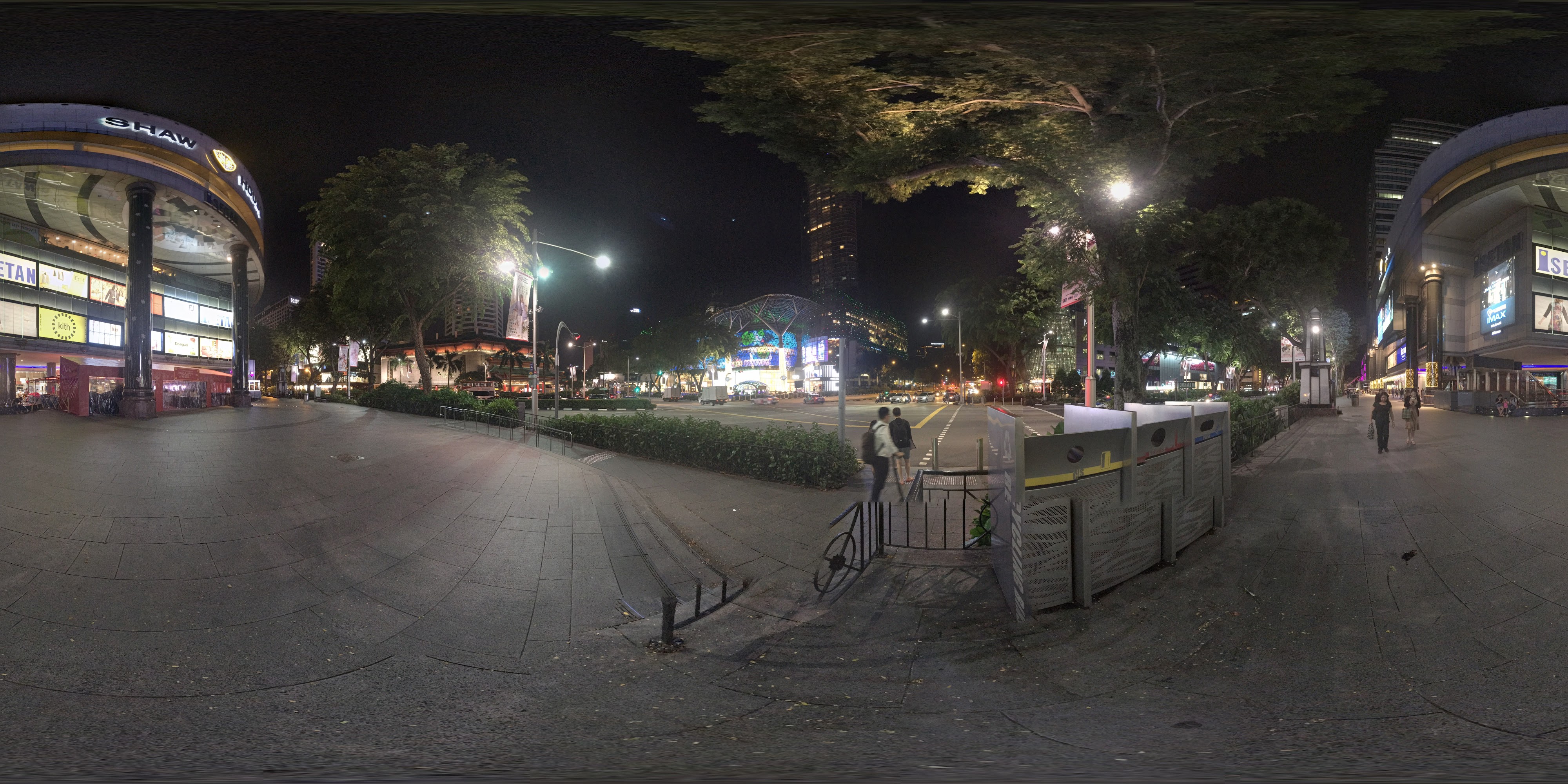 Urban Night Market Scene