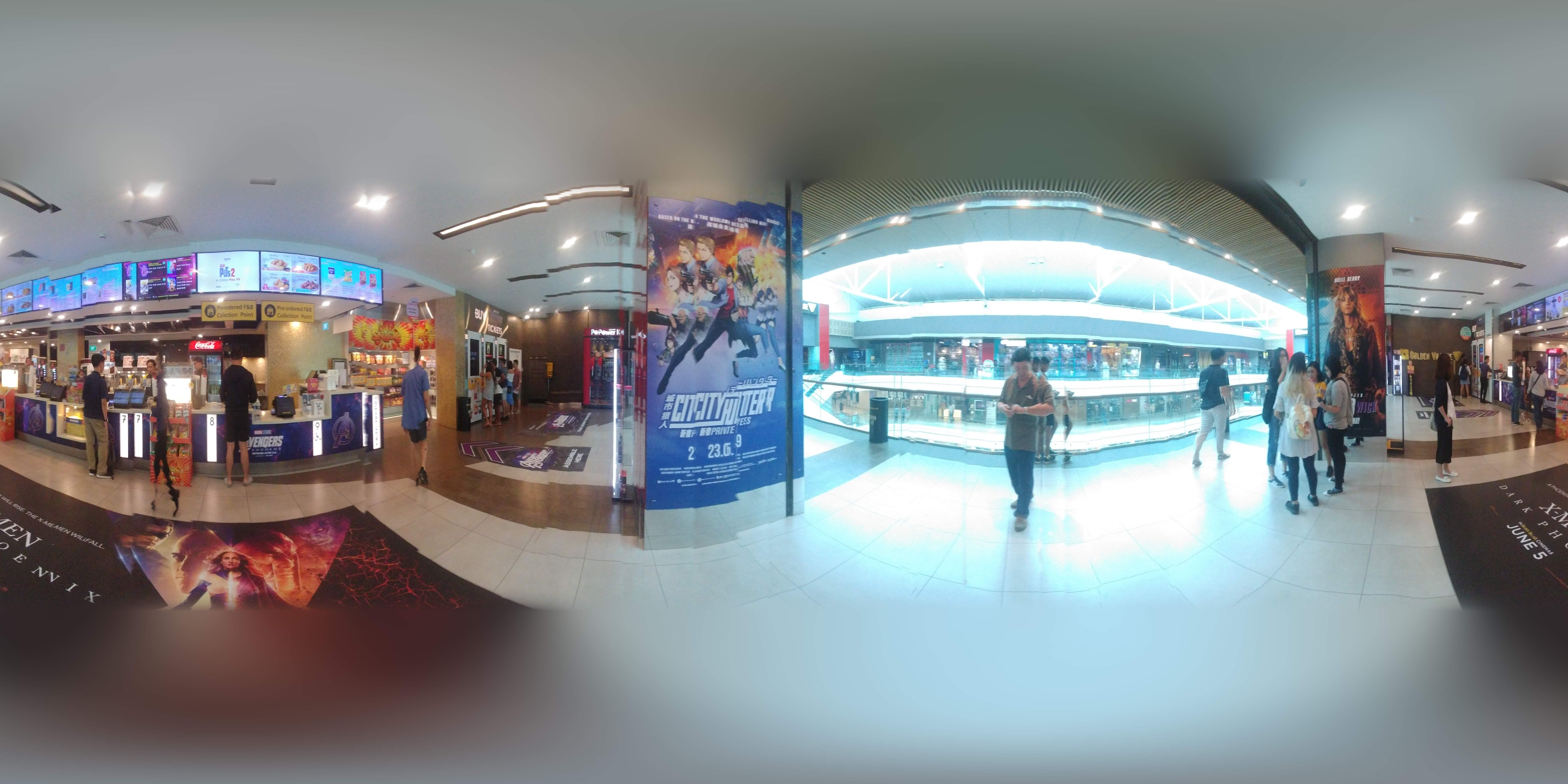 Modern Shopping Area Lobby.