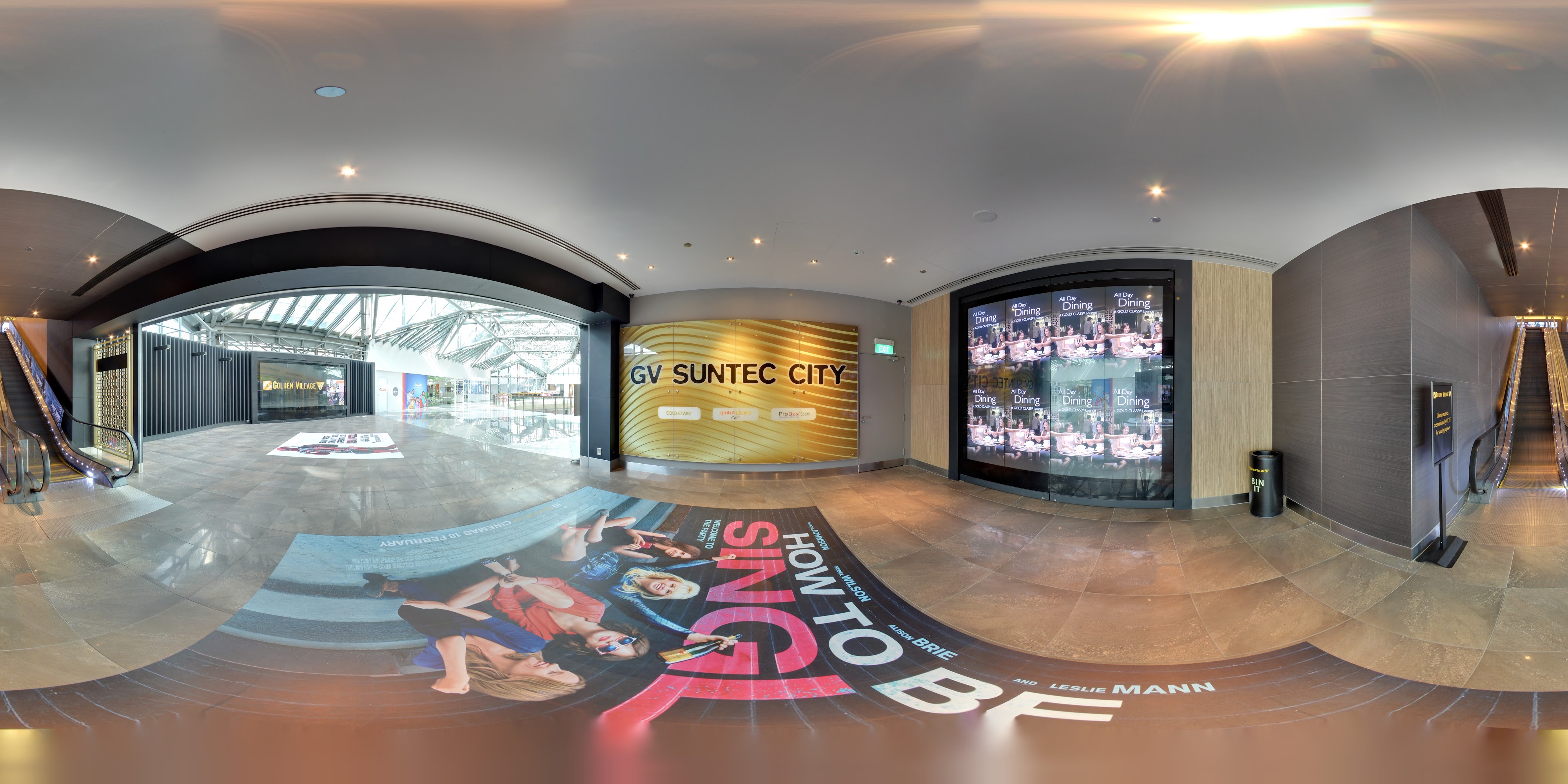 Elegant Cinematic Lobby Entrance