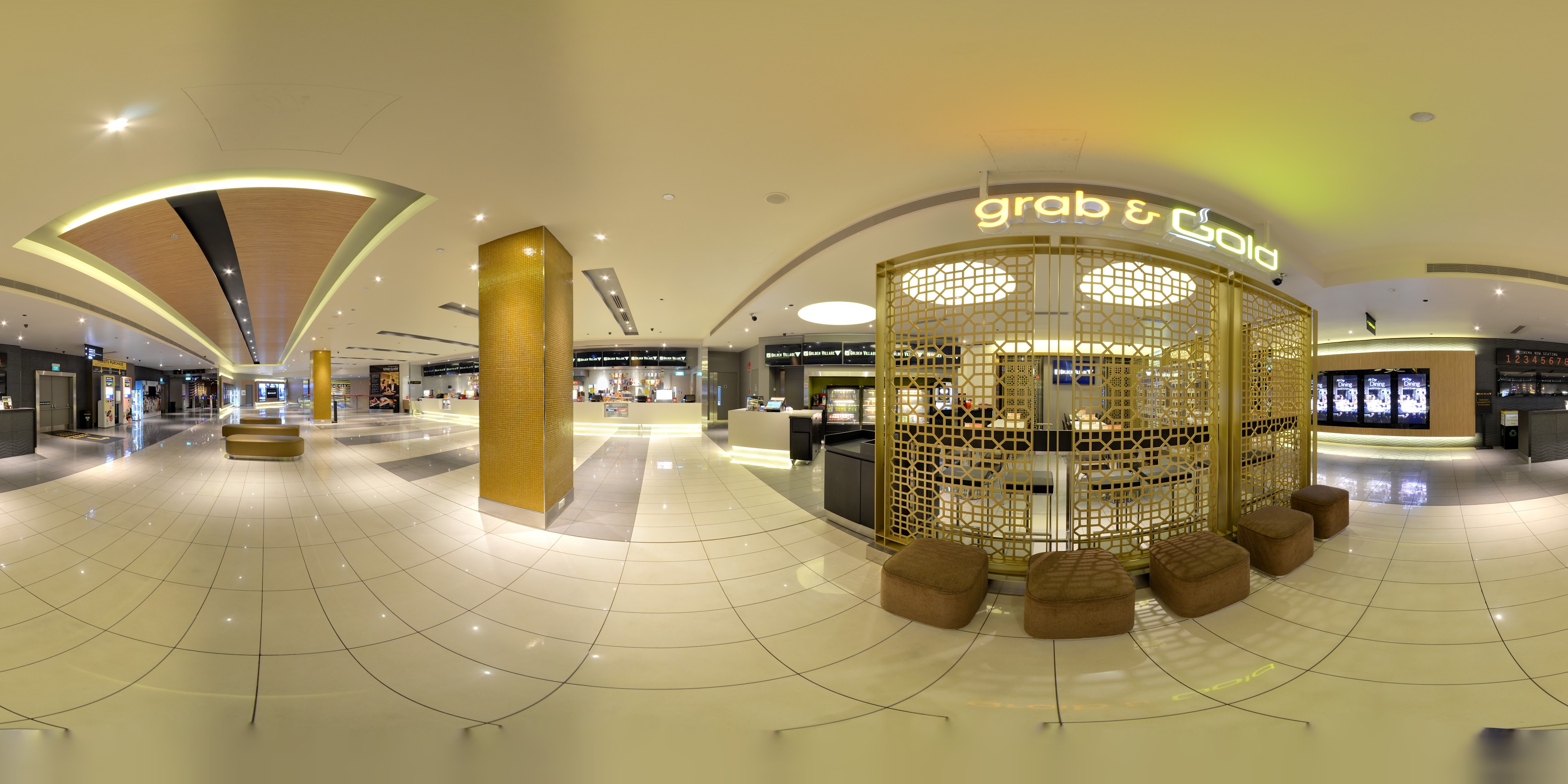Modern Cinema Lobby Interior