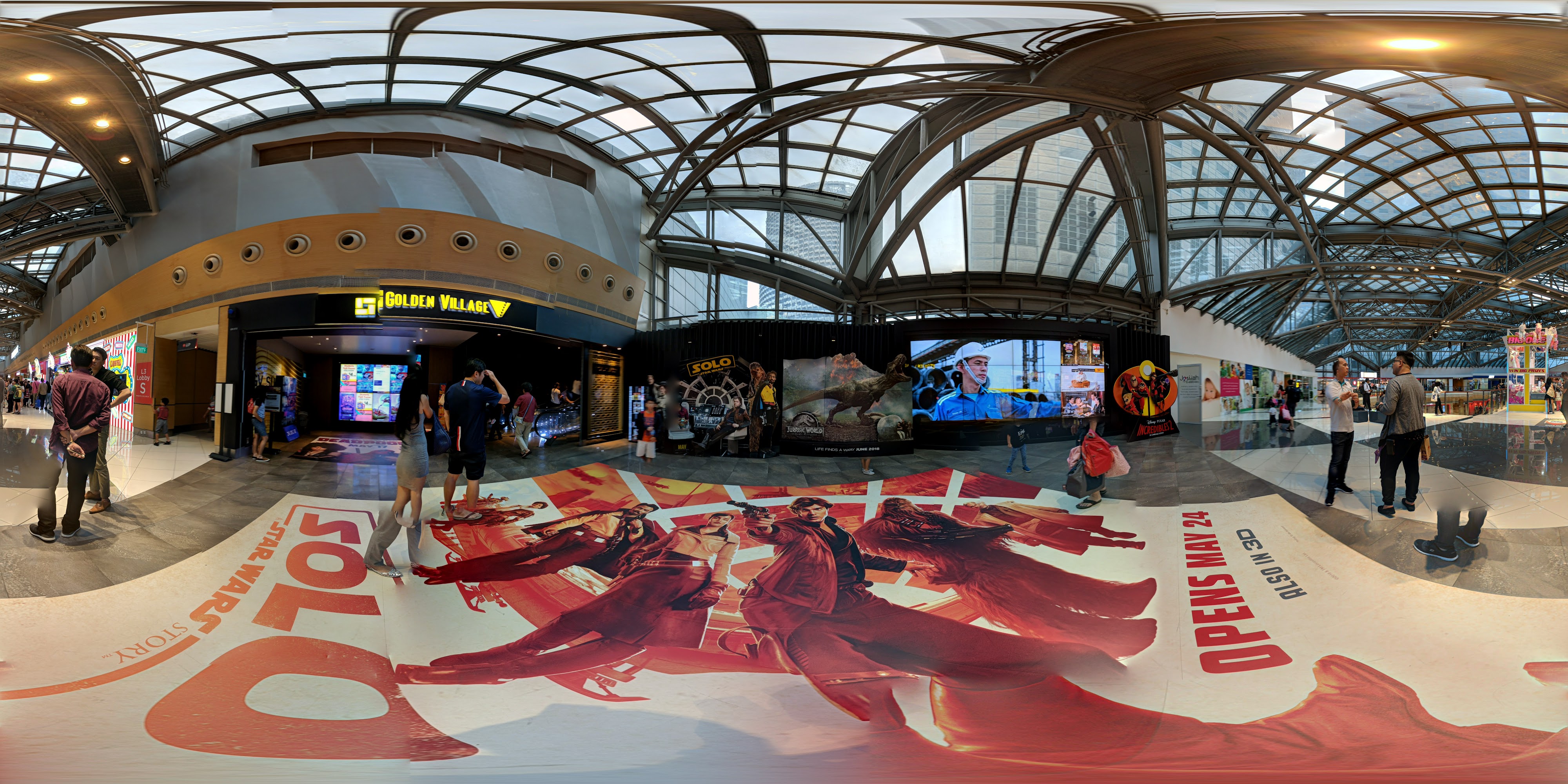 Cinema Entrance with Murals