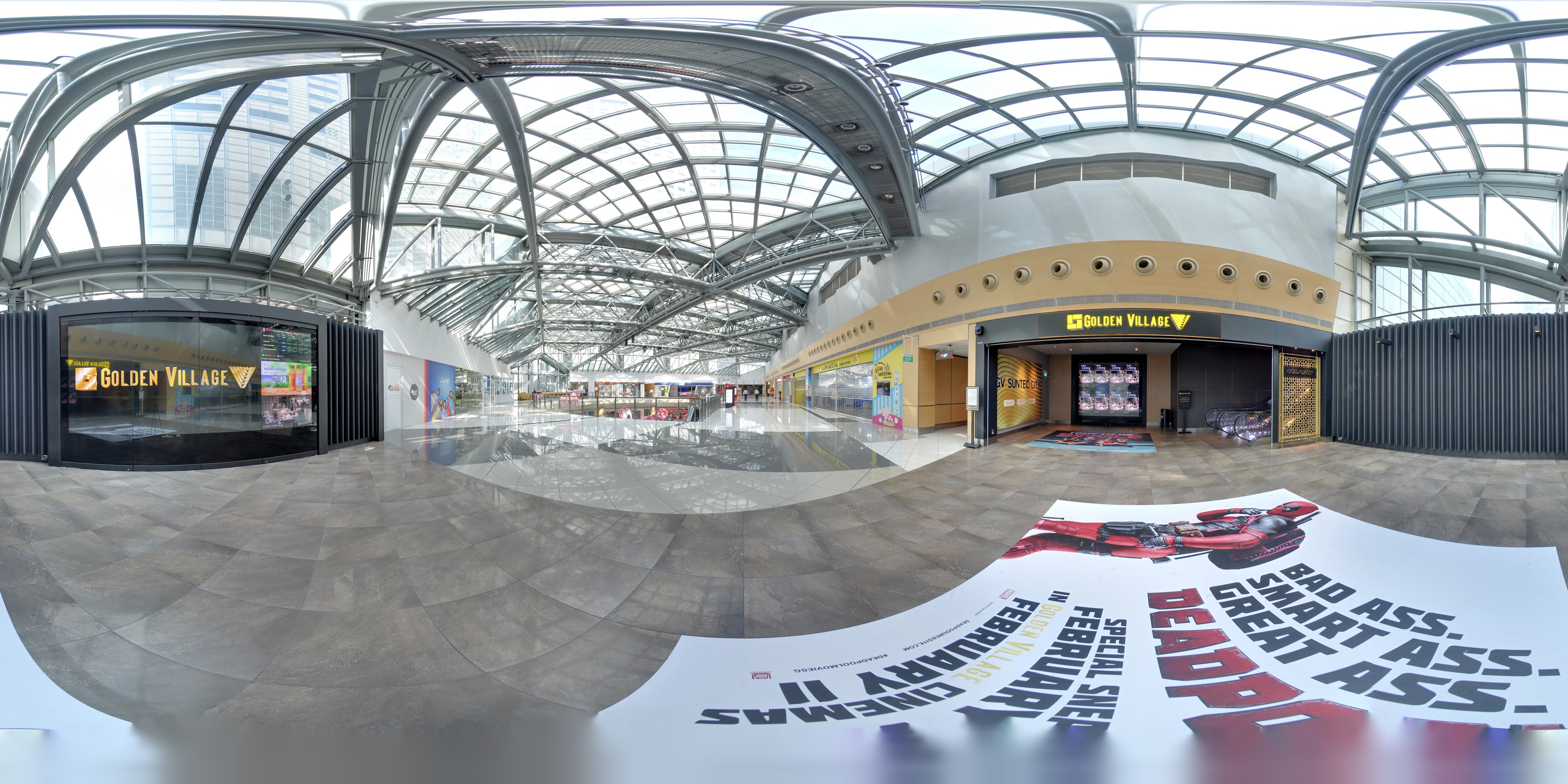 Modern Cinema Entrance Atrium