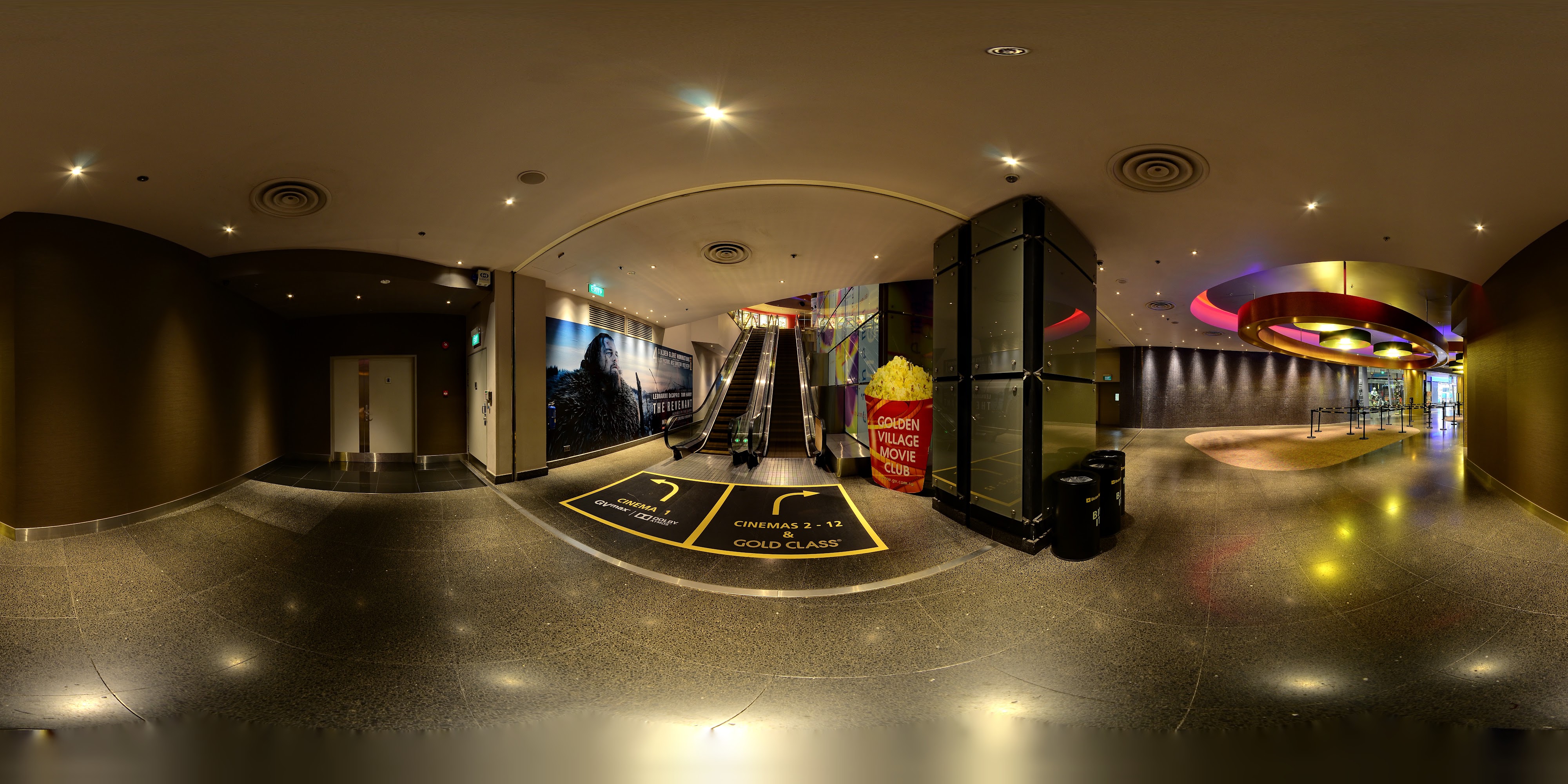 Modern Movie Lobby Interior