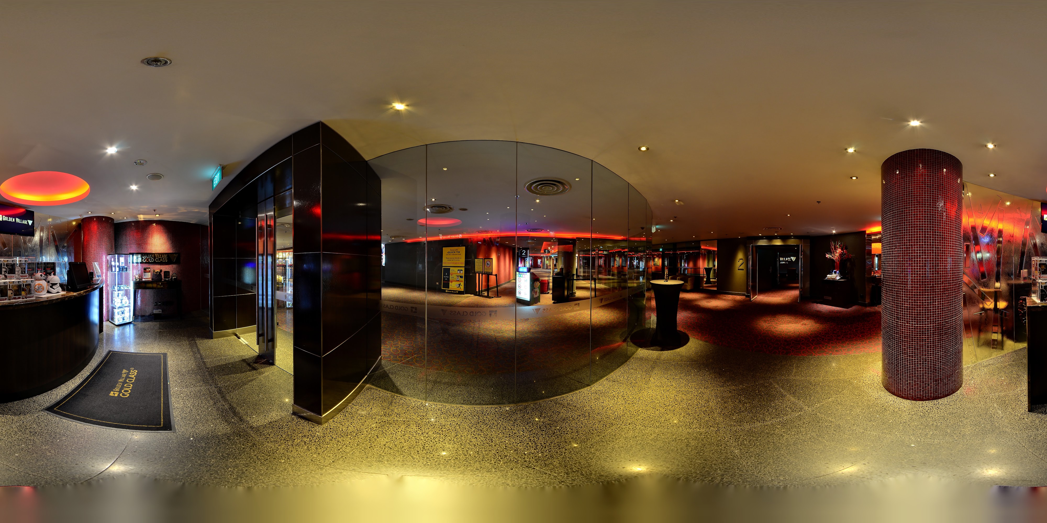 Modern Cinema Lobby Interior