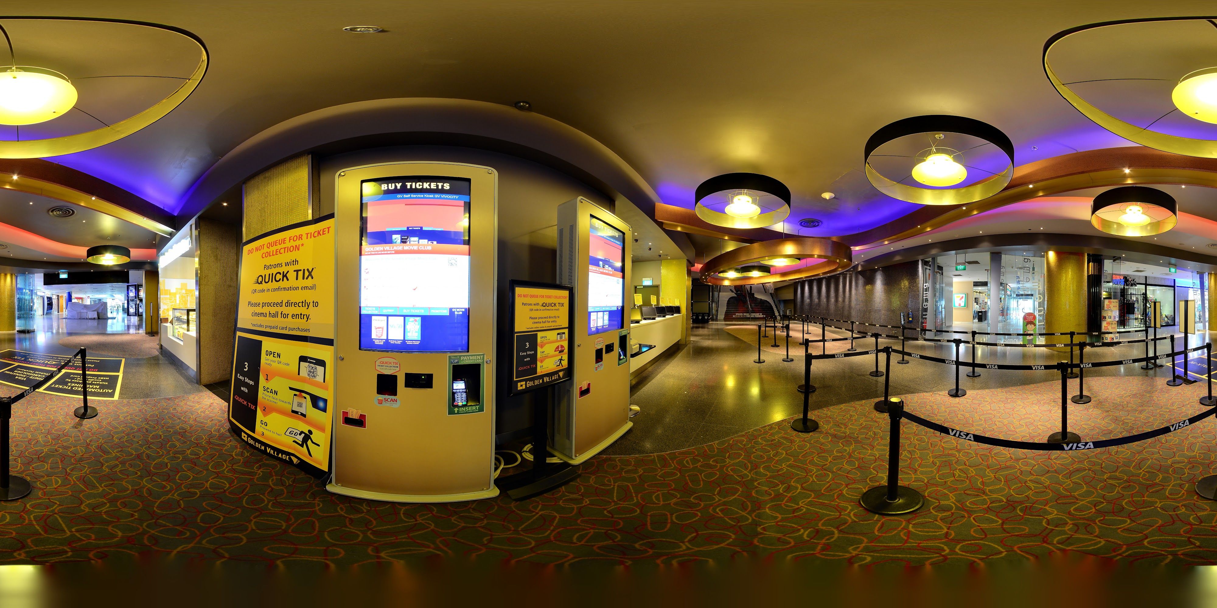 Modern Cinema Ticket Counter Area