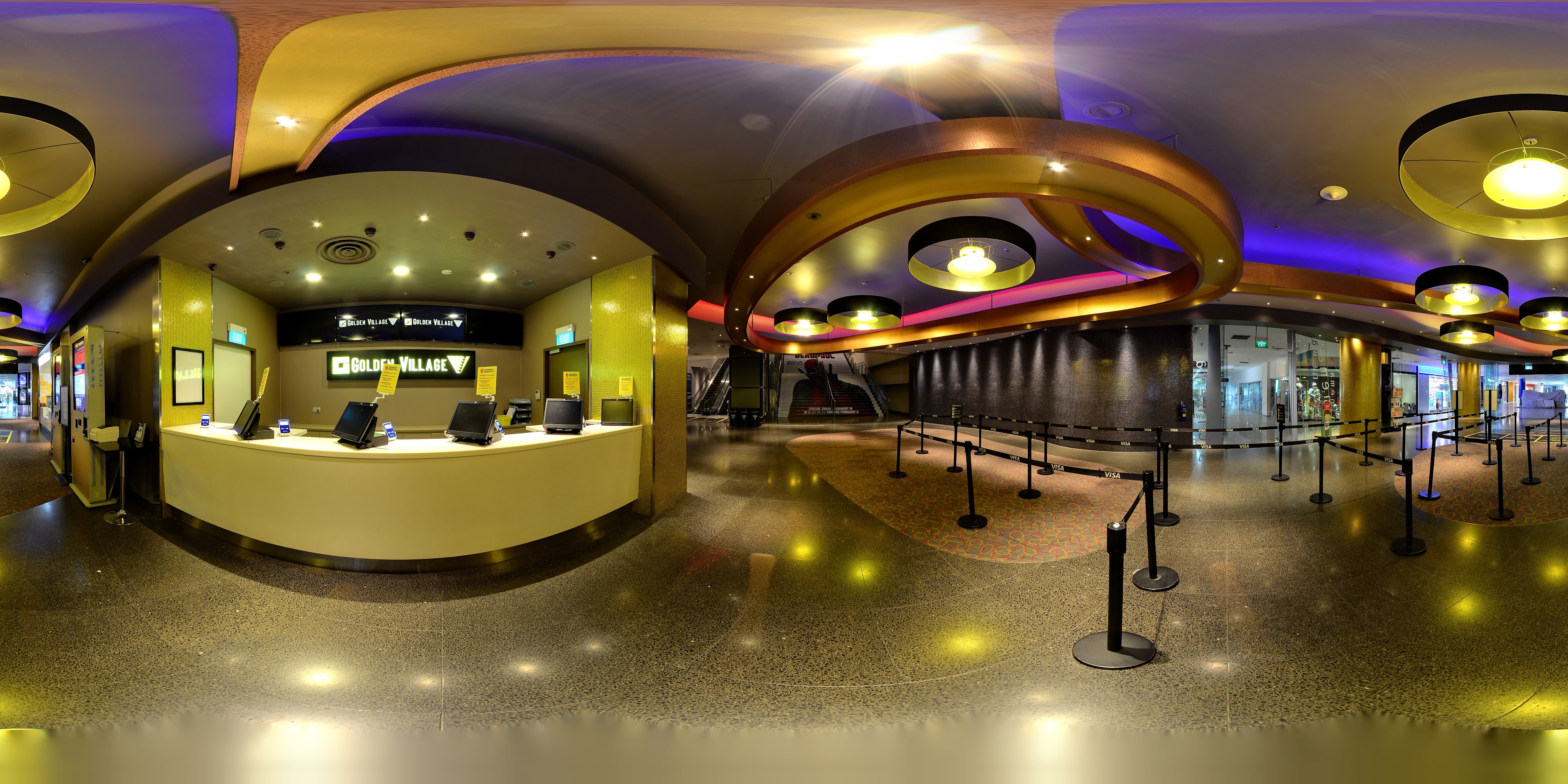 Modern Cinema Lobby Interior