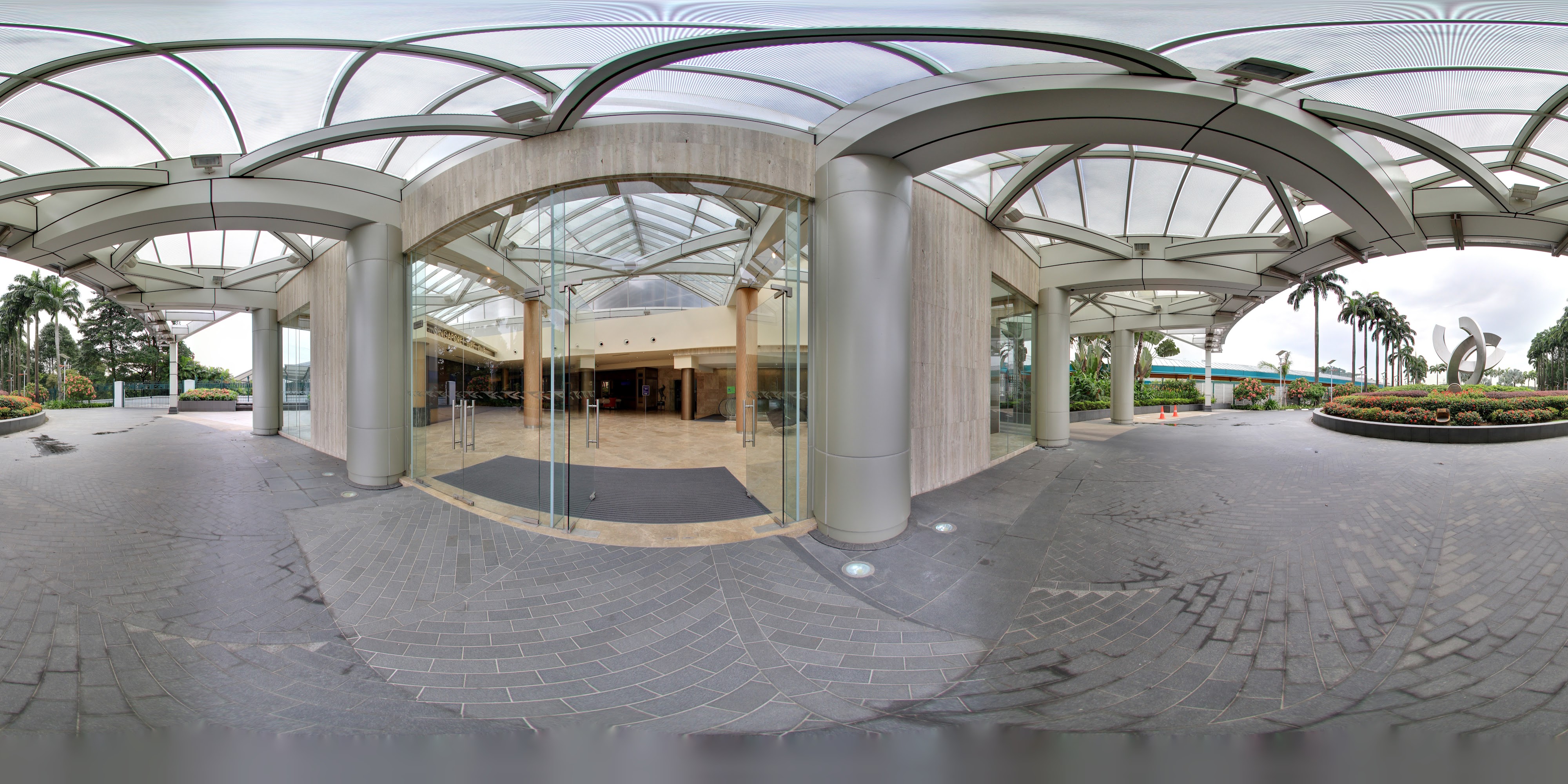 Modern Entrance Architectural Design.