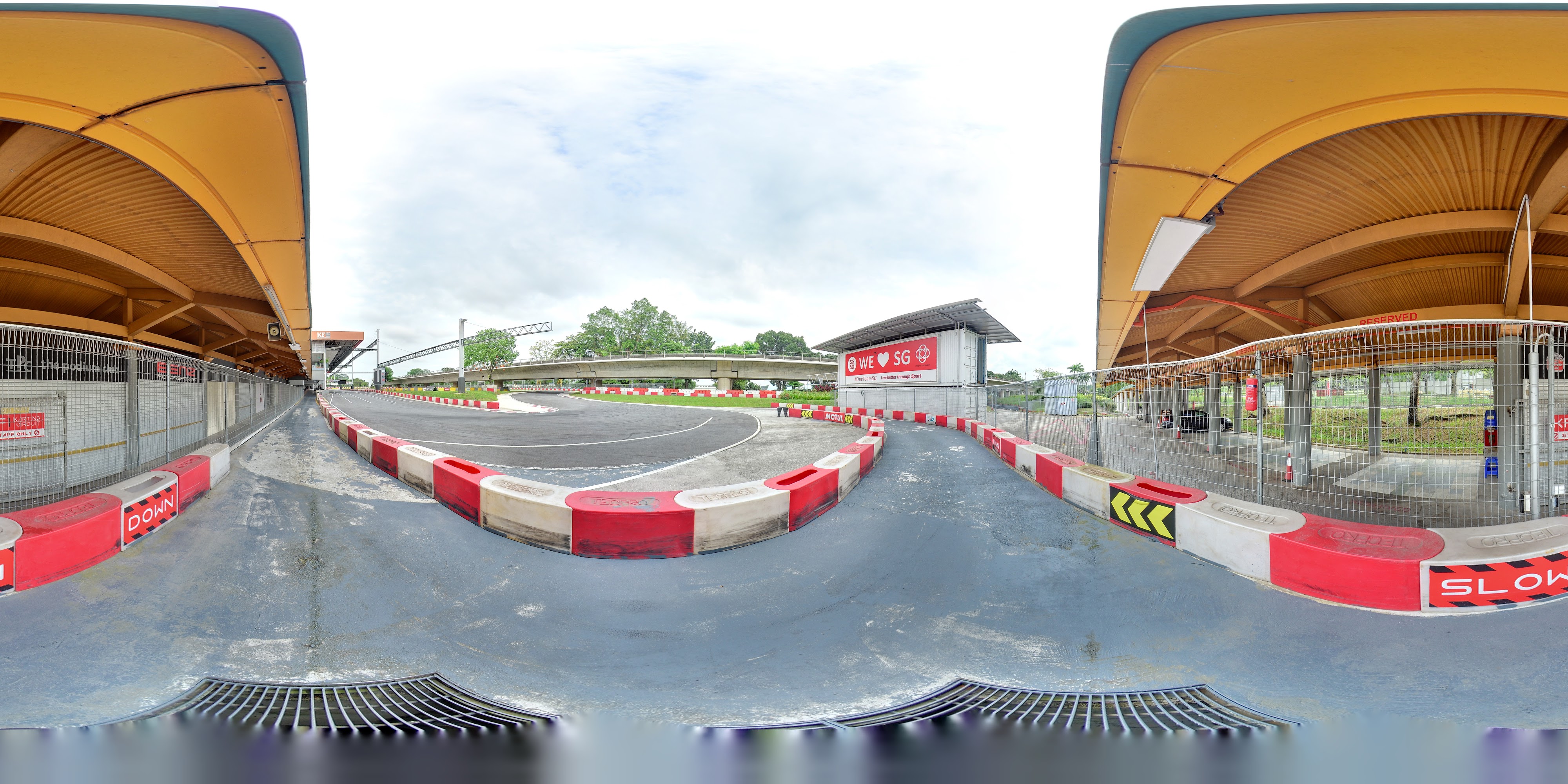 Circuit Track Indoor Pit Area