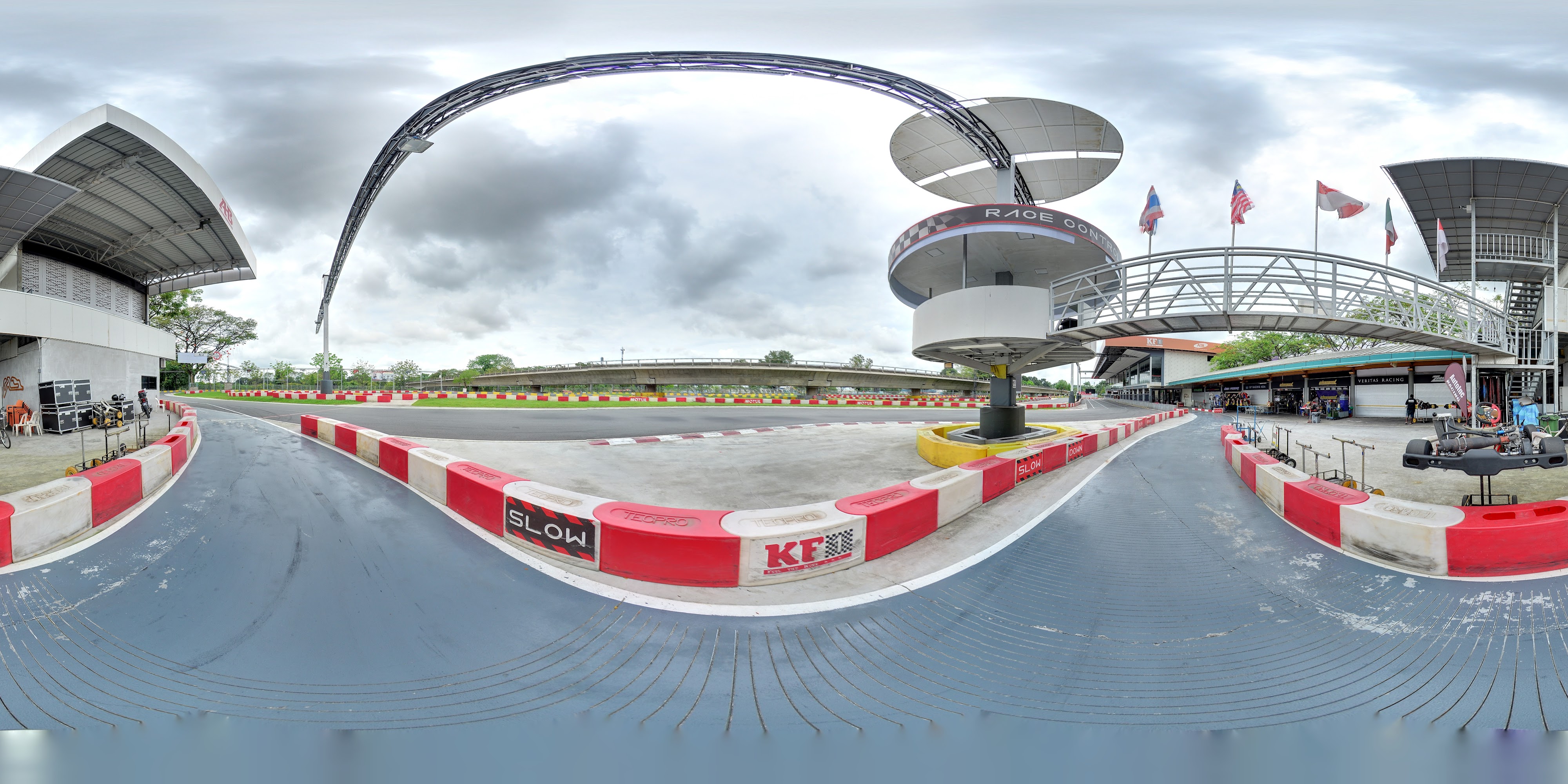 Modern Indoor Karting Circuit