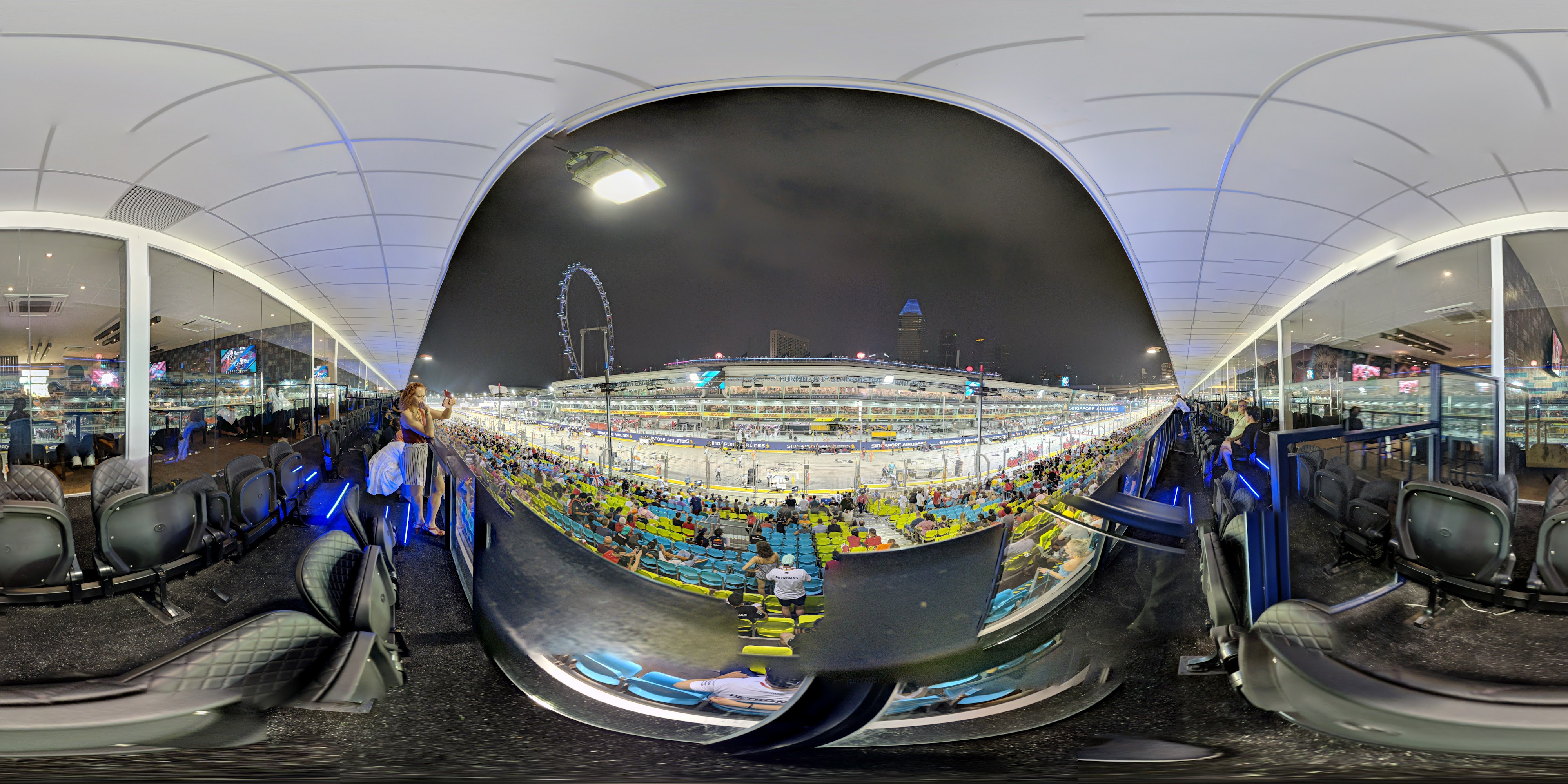 Formula One Pit Garage Interior