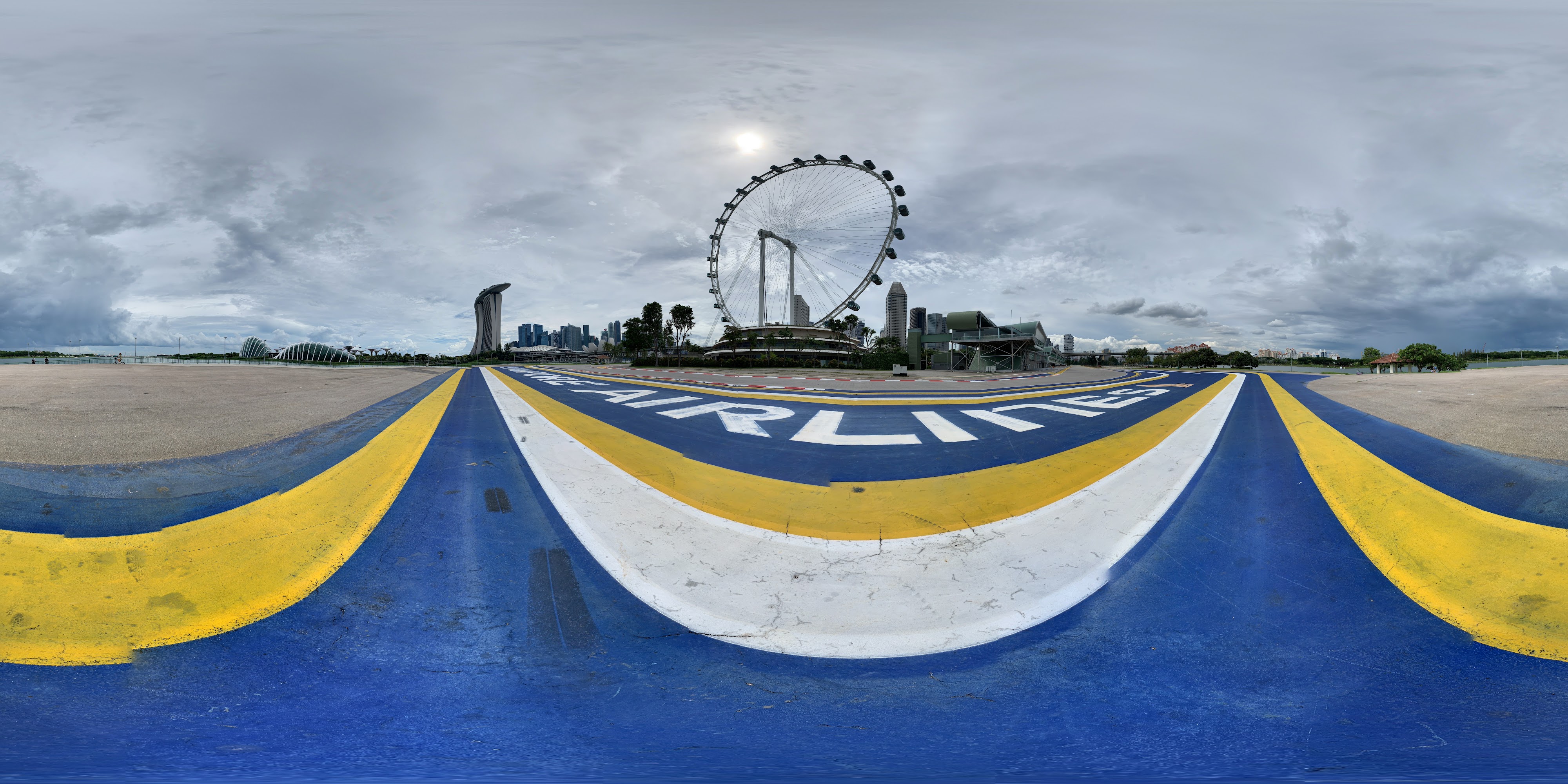 Pit Lane at F1 Street Circuit