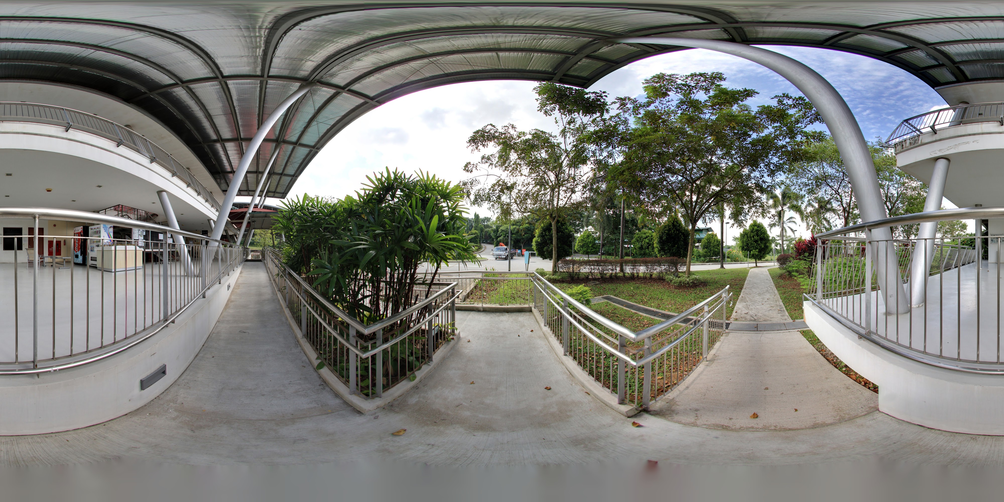 Garden Pathway Covered Walkway