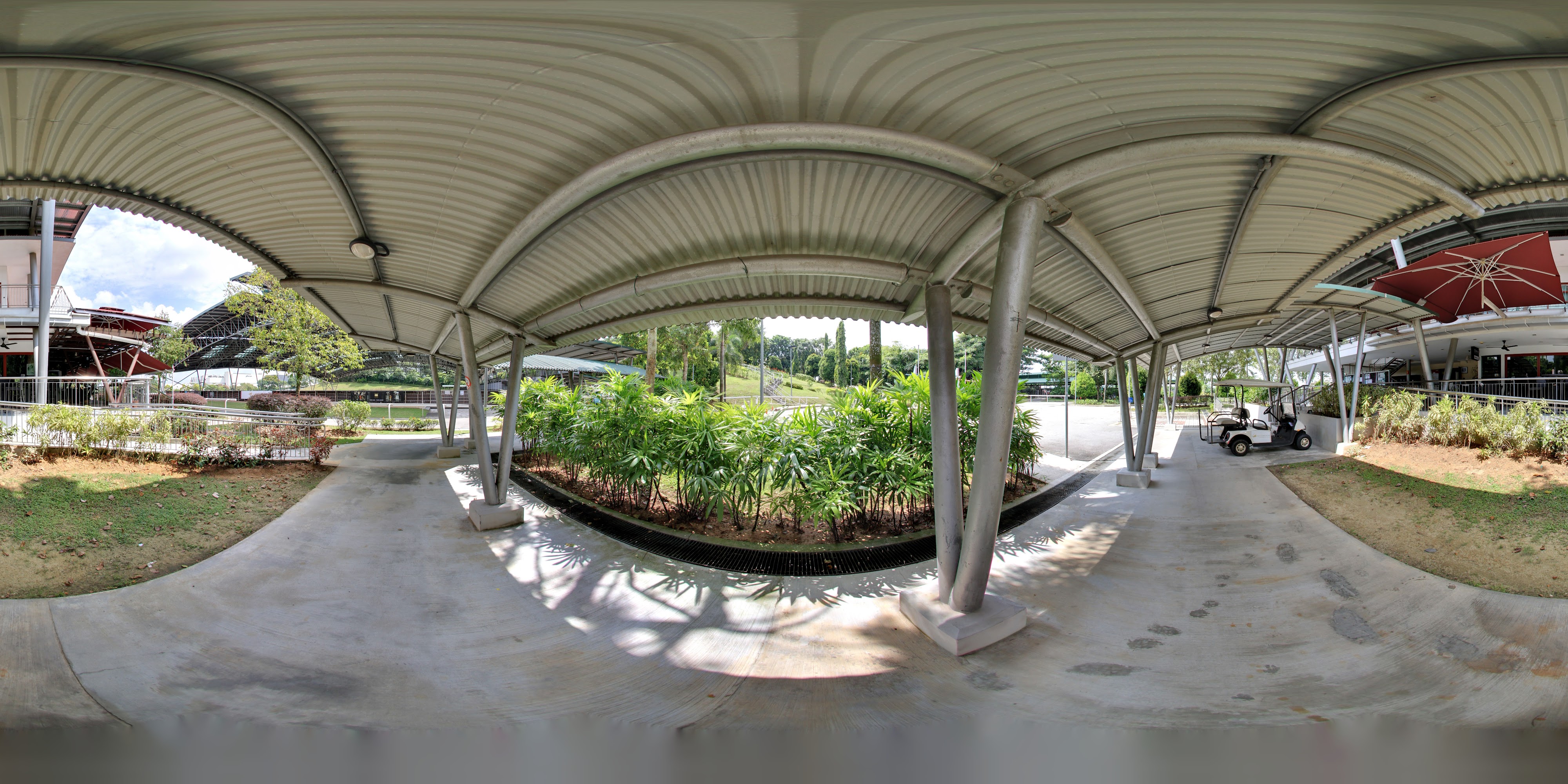 Covered Outdoor Walking Path