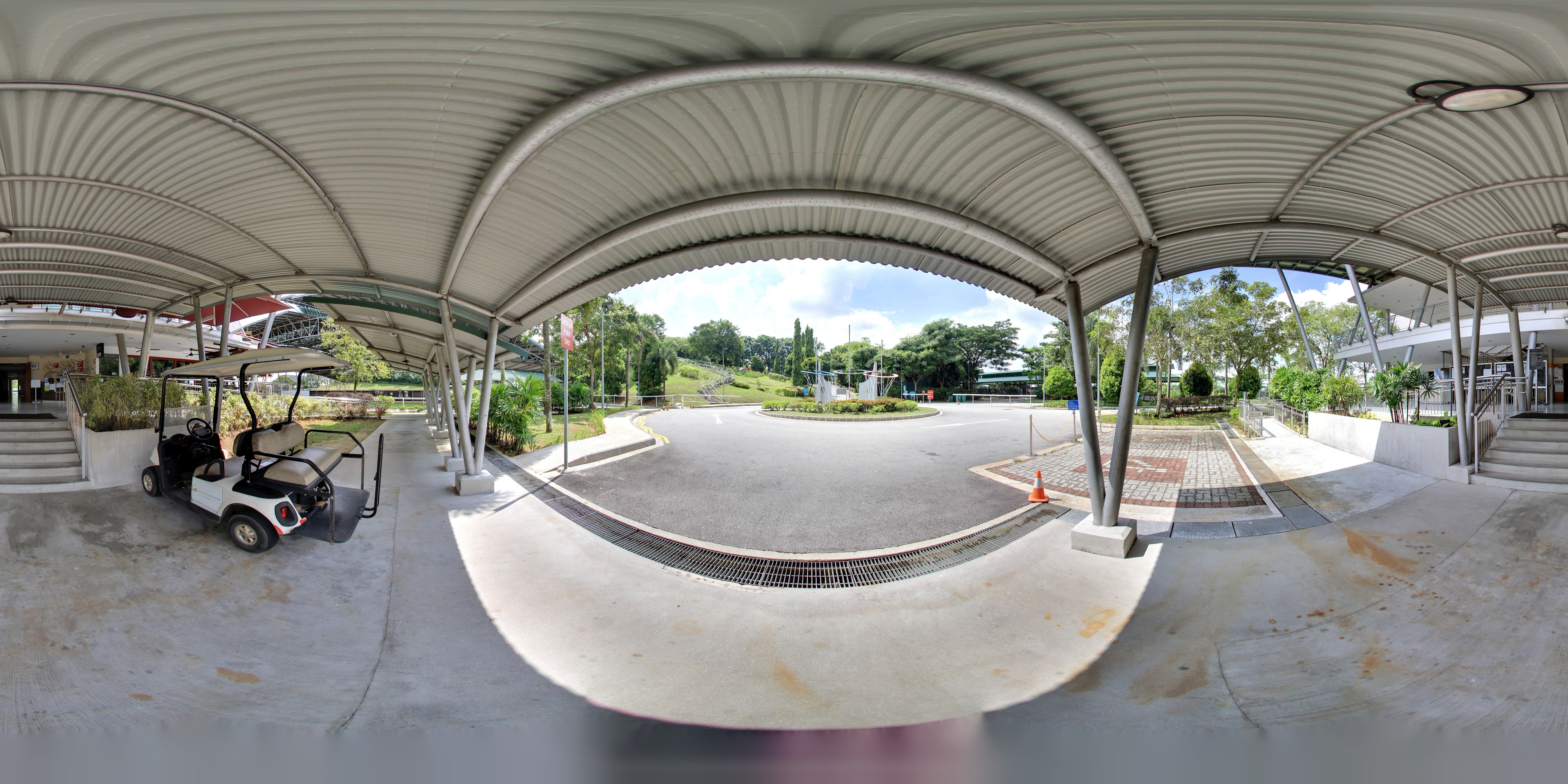 Equestrian Center Covered Porch