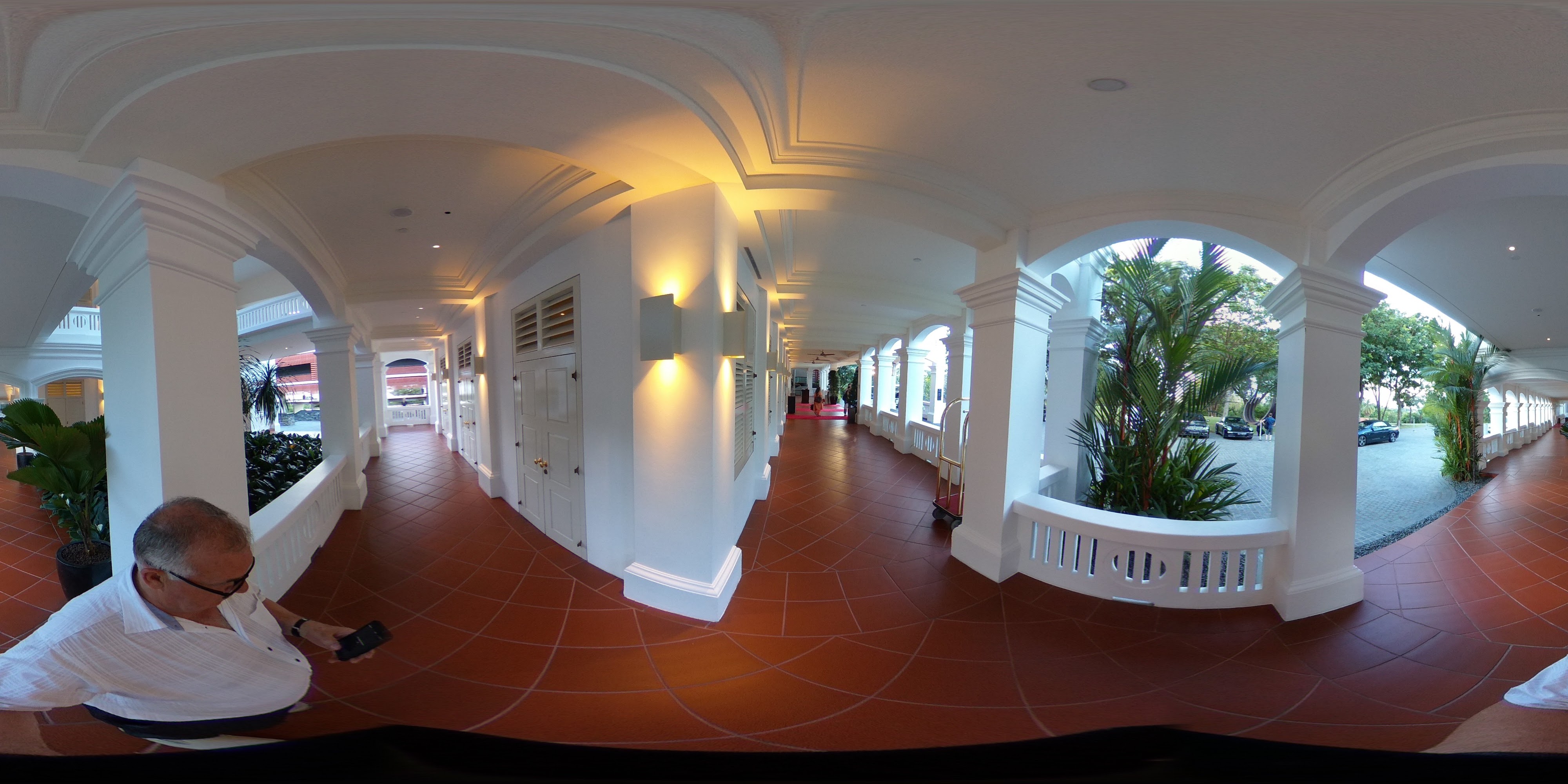 Elegant Corridor with Arches