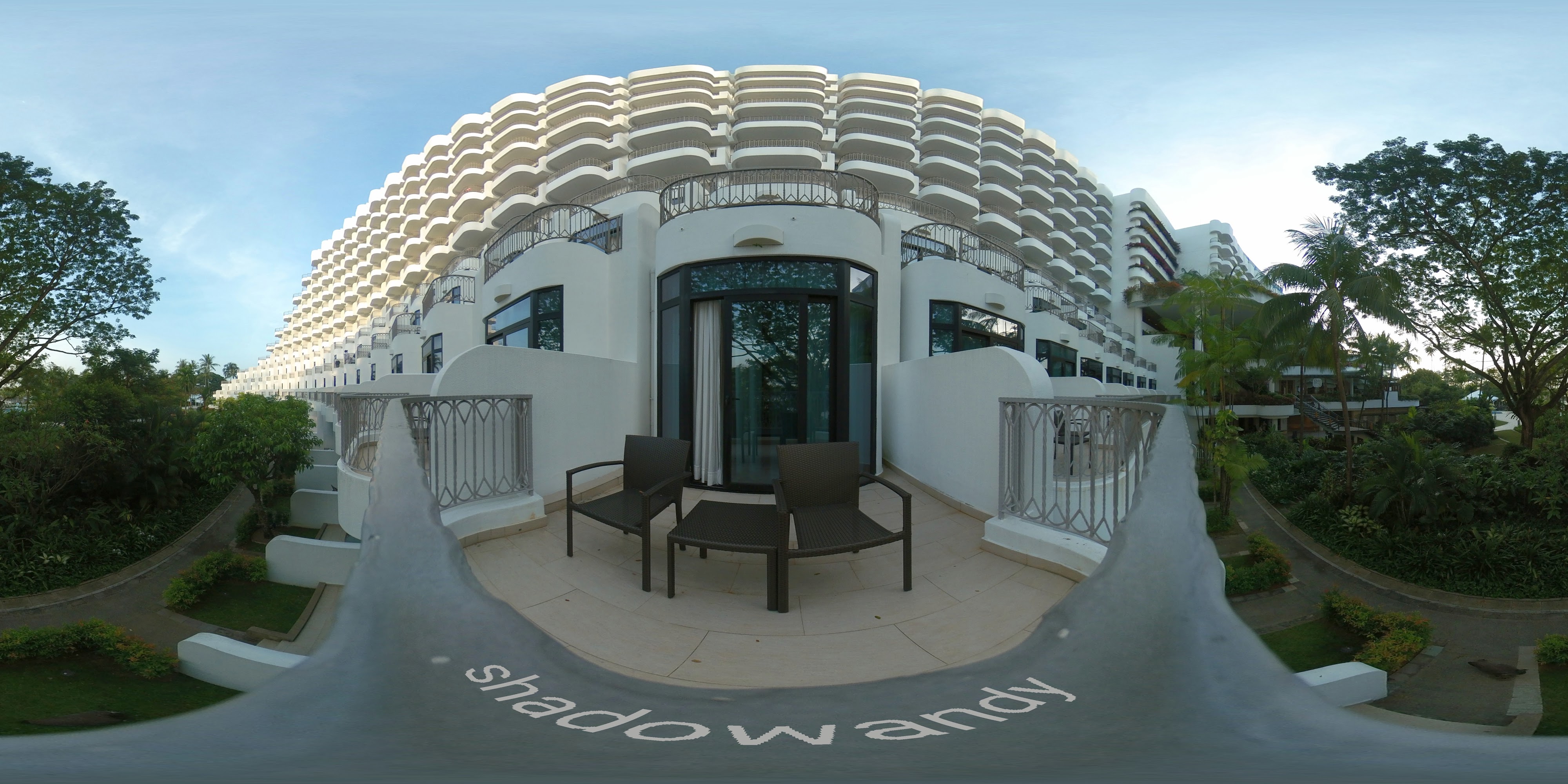 Luxurious Resort Balcony Overlook