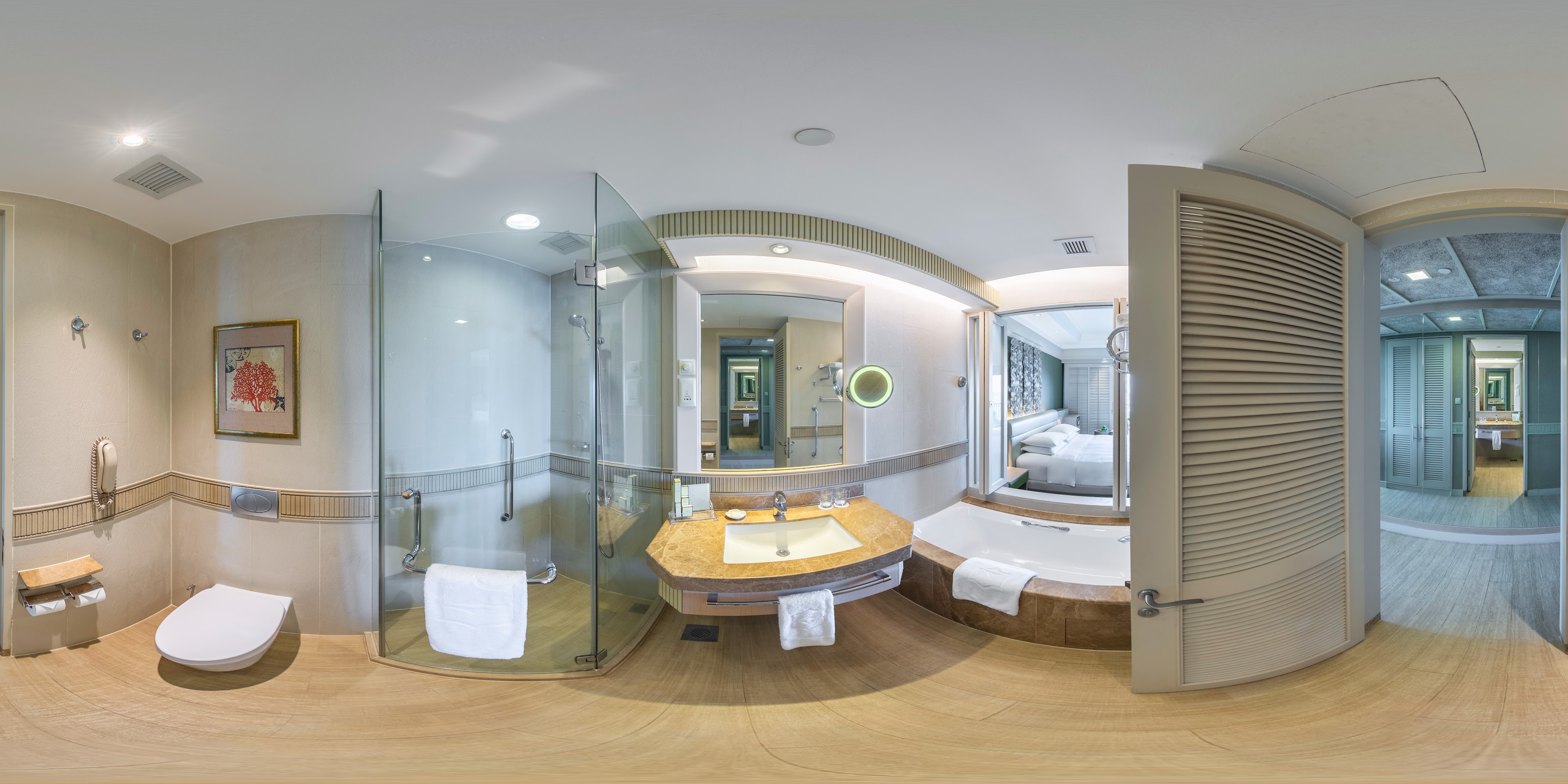 Elegant Practice Area and Shower