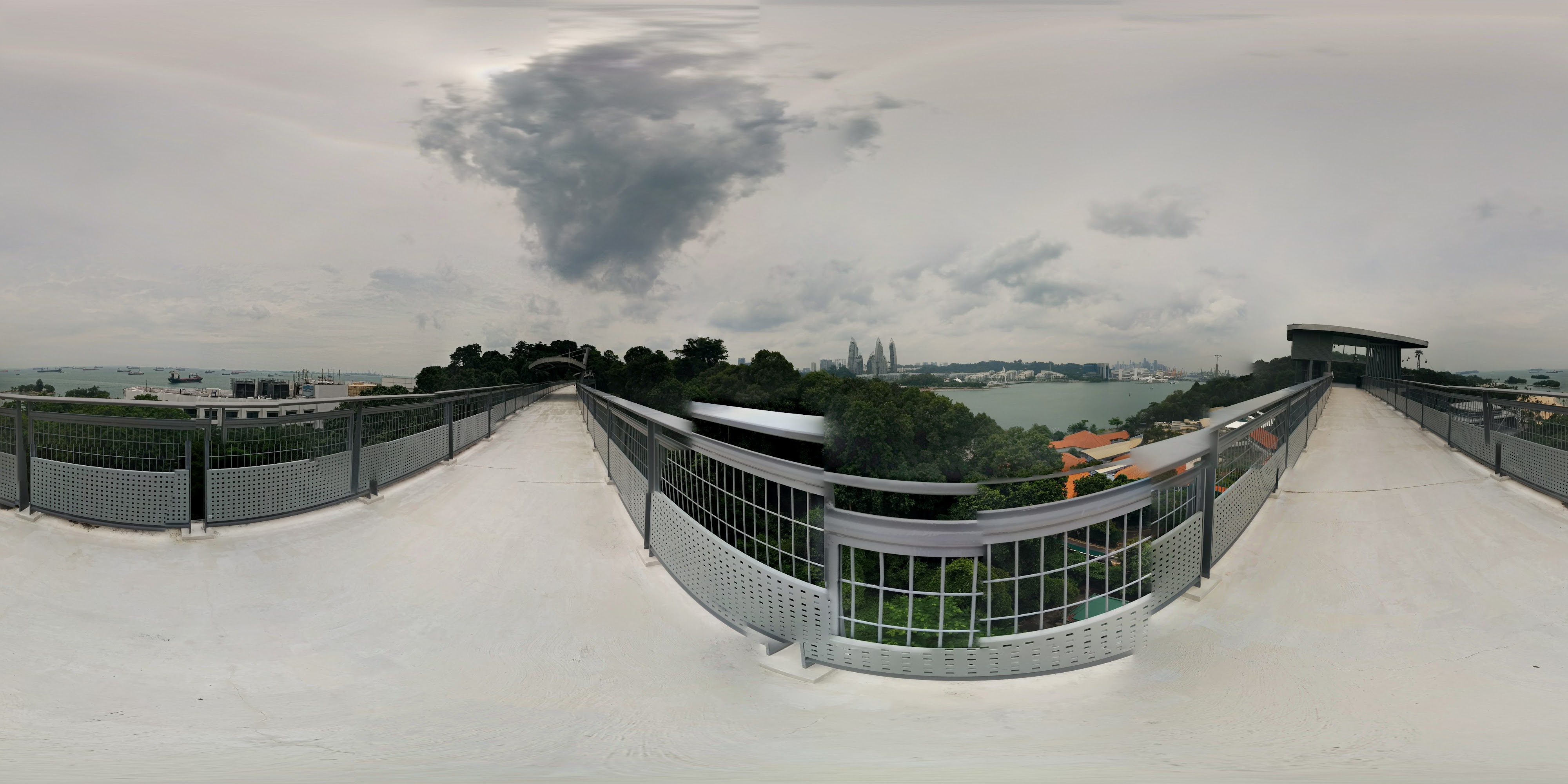 Bridges Over Lush Coastline