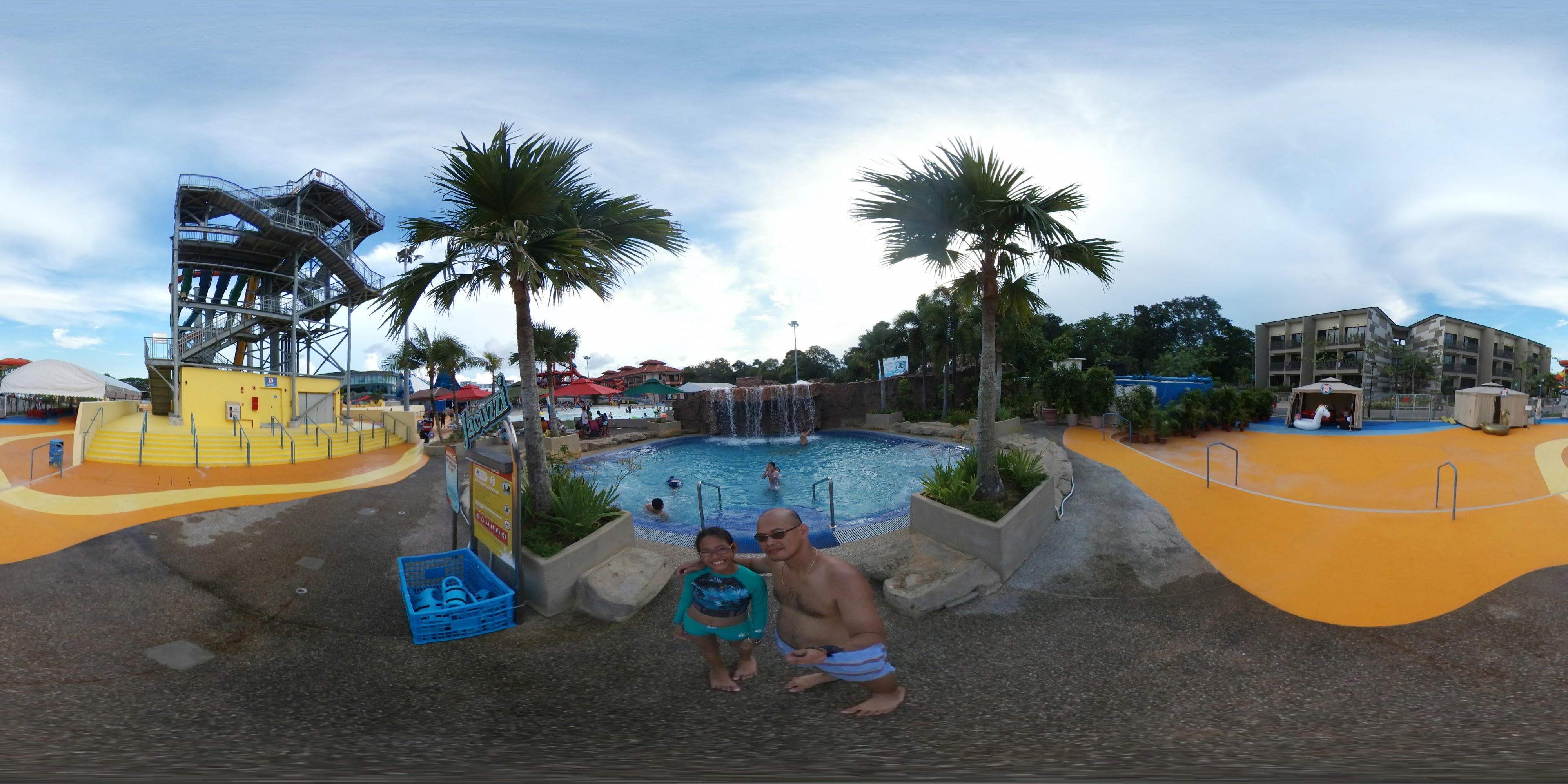 Colorful Poolside Family Fun