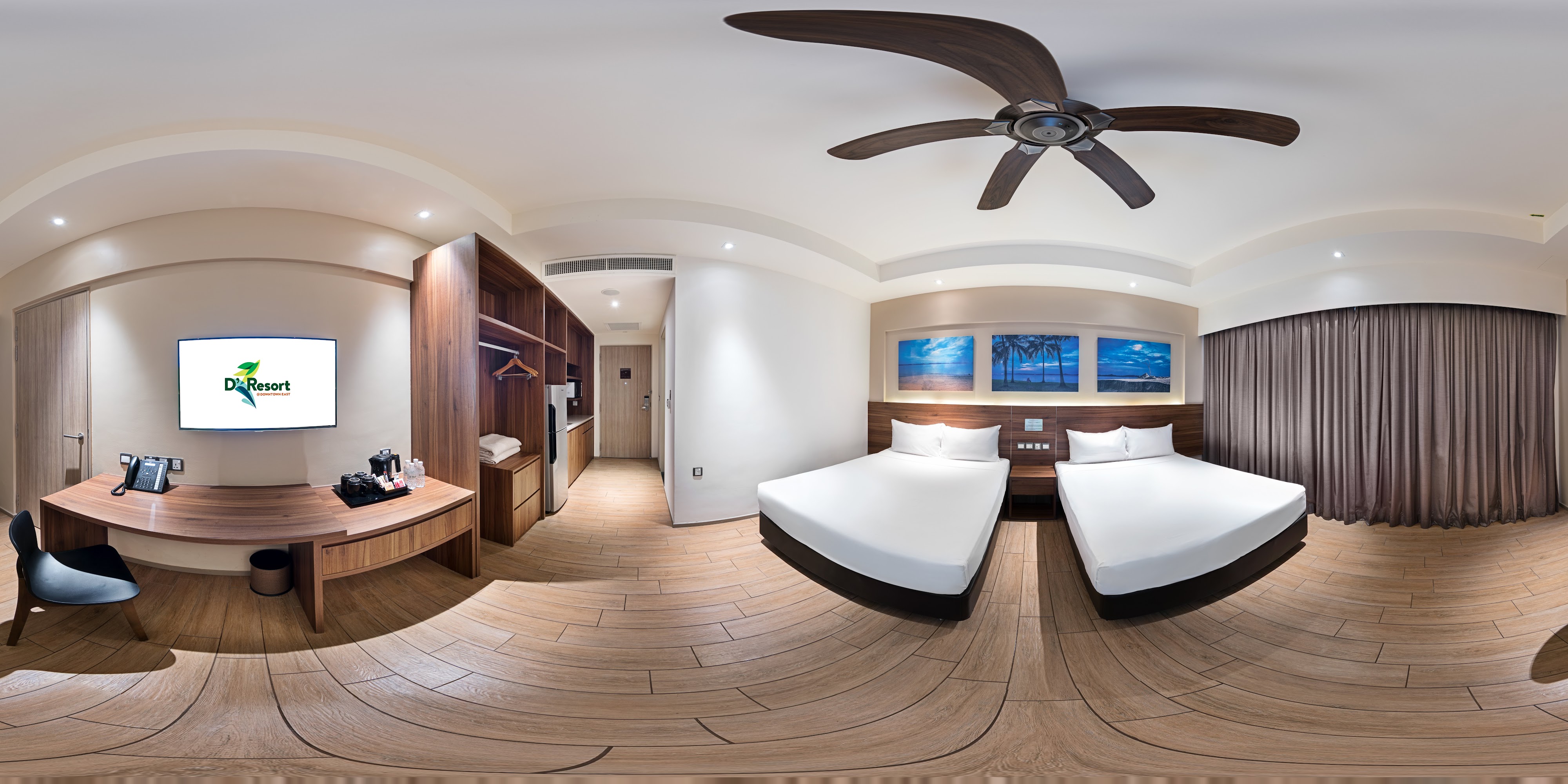 Spacious Modern Hotel Room