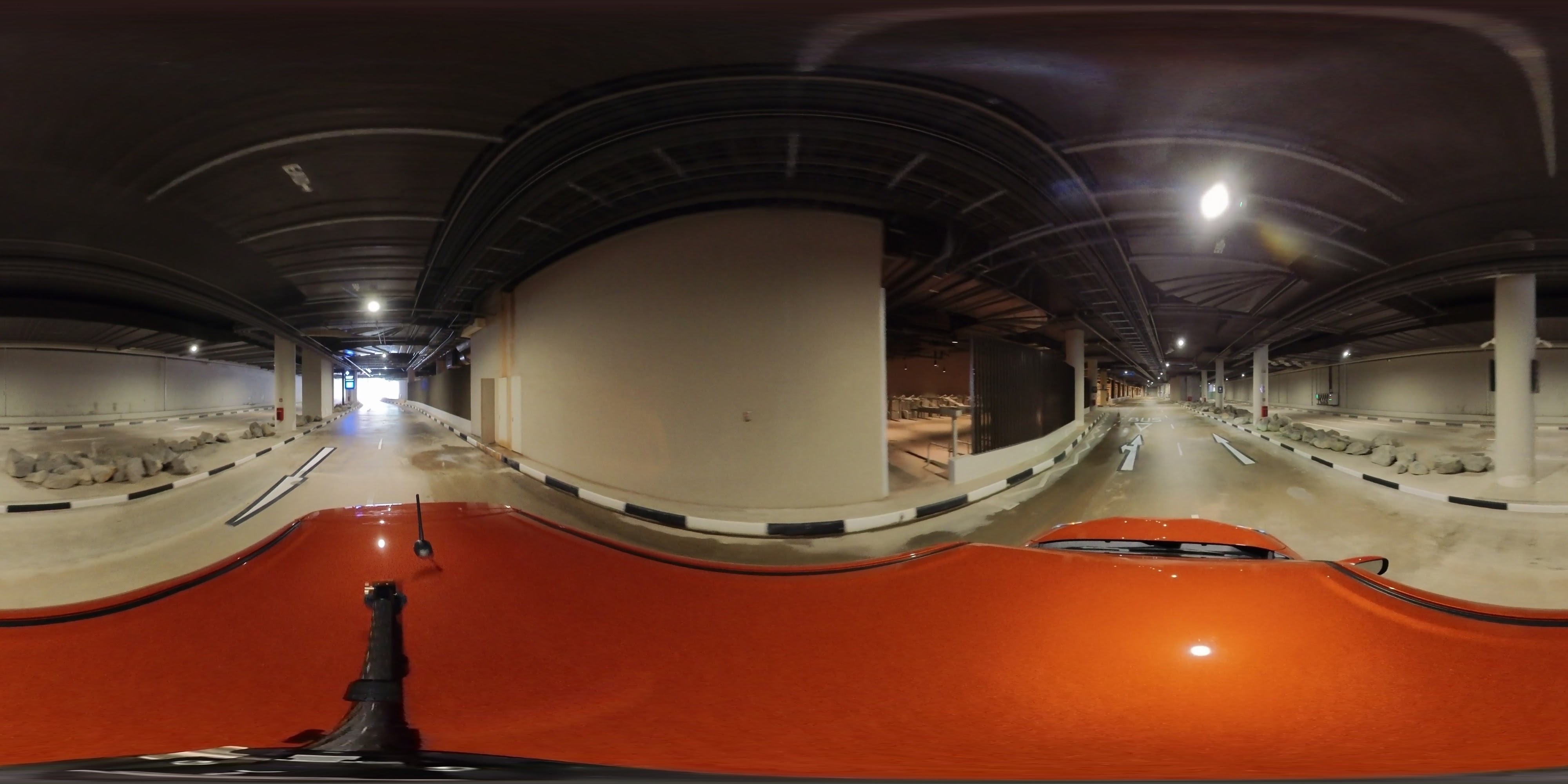 Empty Underground Garage Glow
```