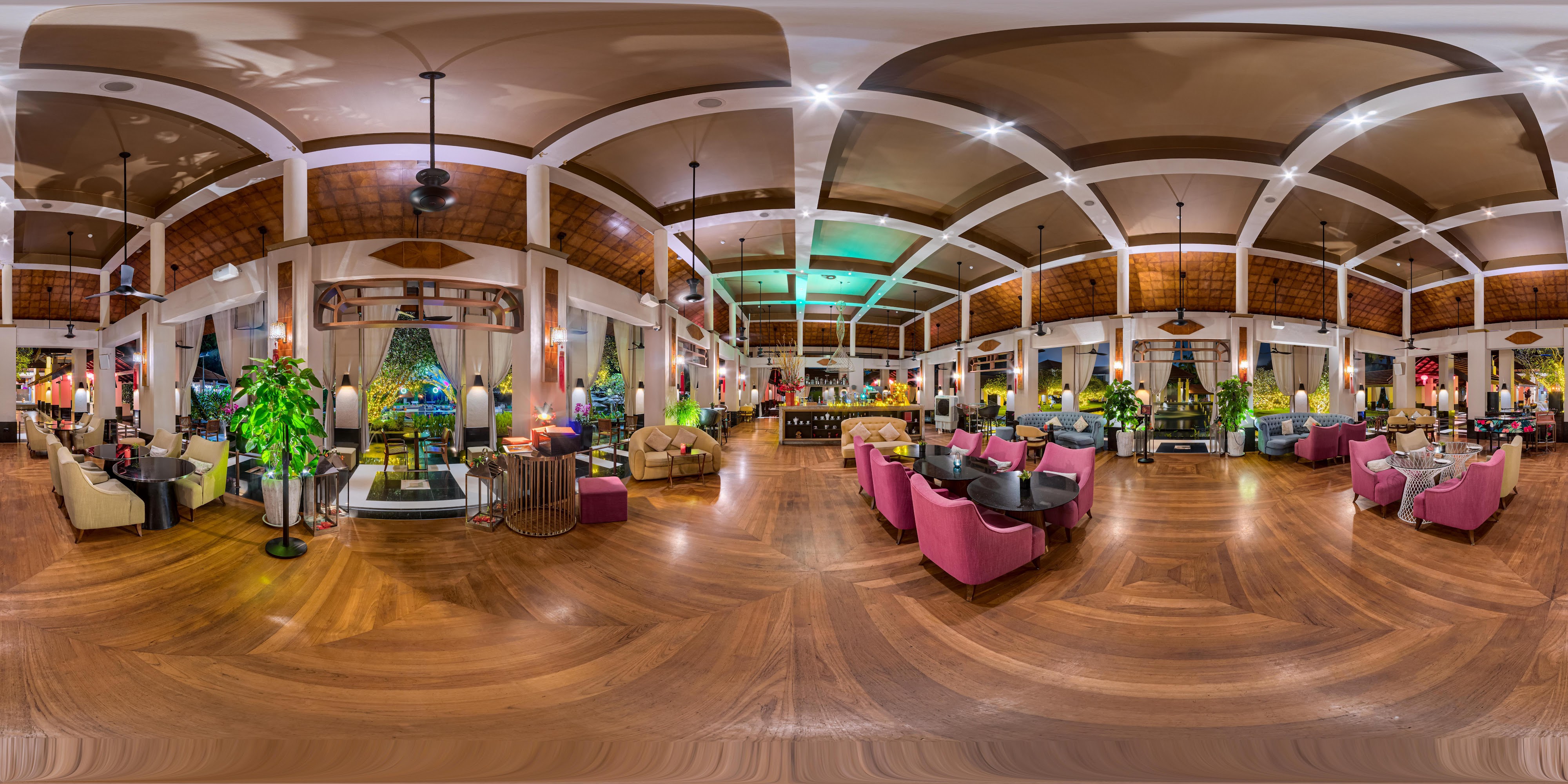 Luxurious Multi-Section Lobby Space