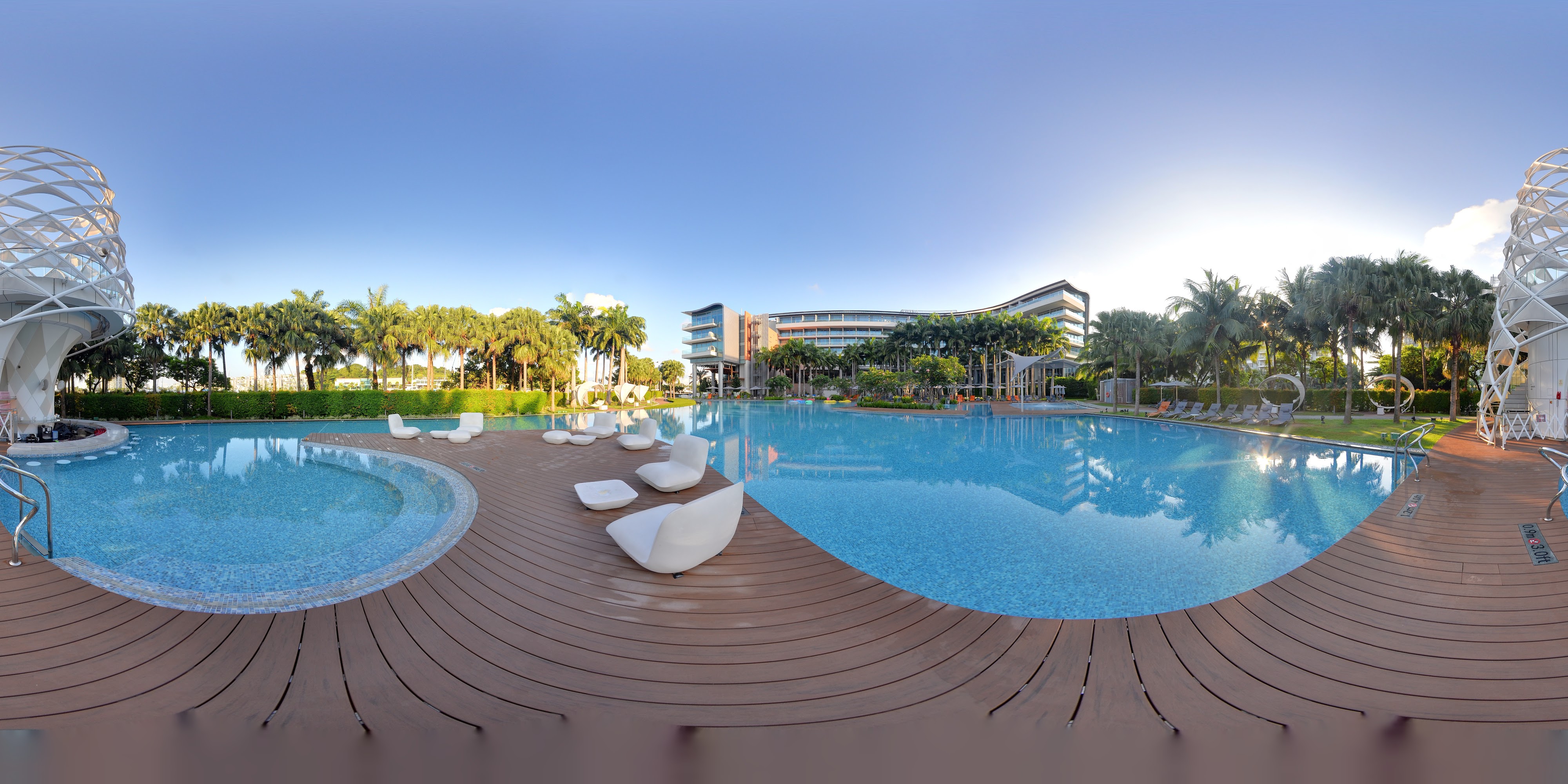 Luxurious Resort Pool Area