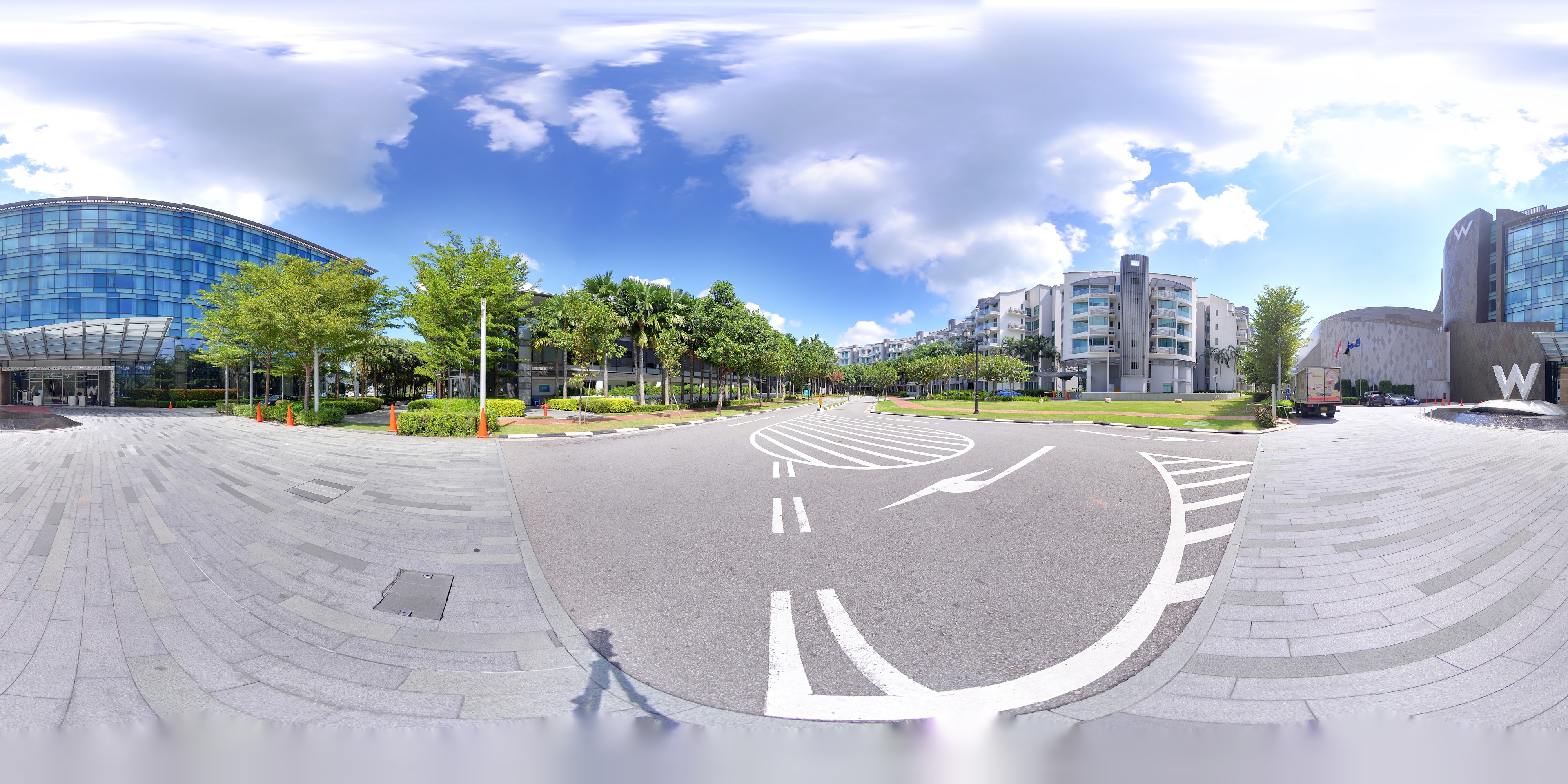 Luxury Resort Entrance Roundabout