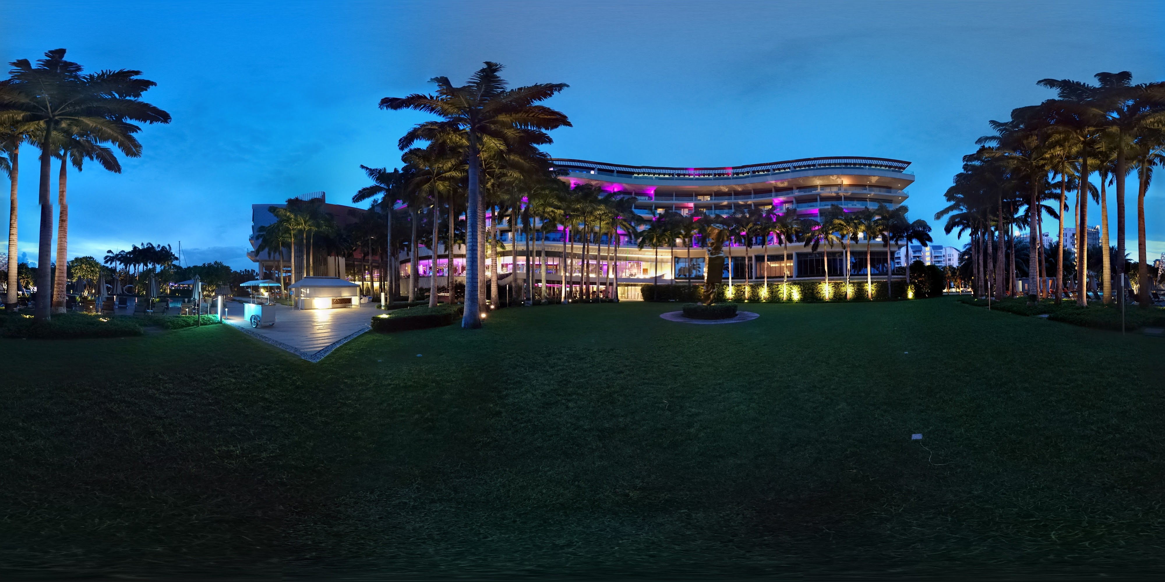 Luxury Hotel Evening Landscape