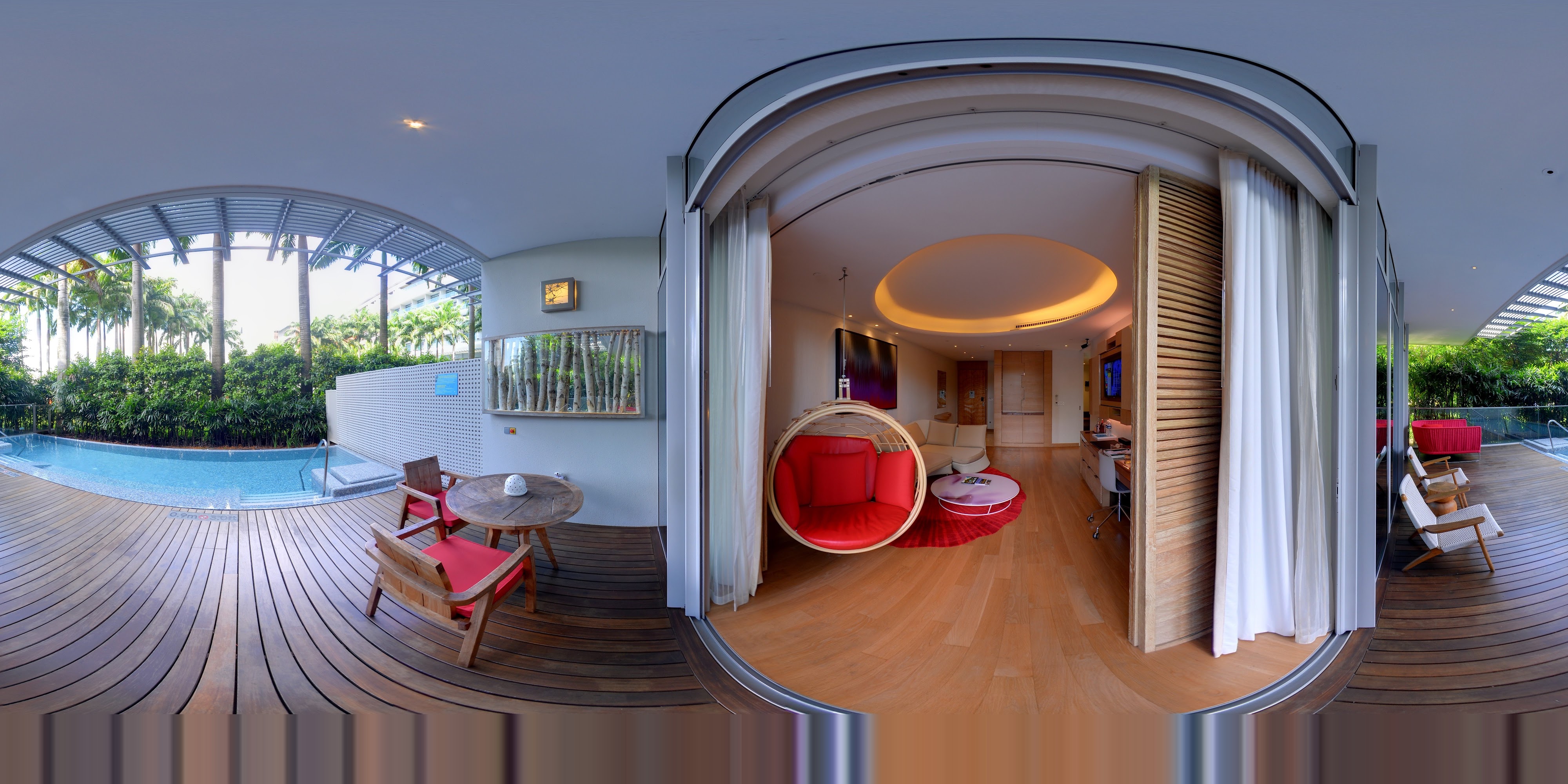 Luxurious Suite Interior and Pool