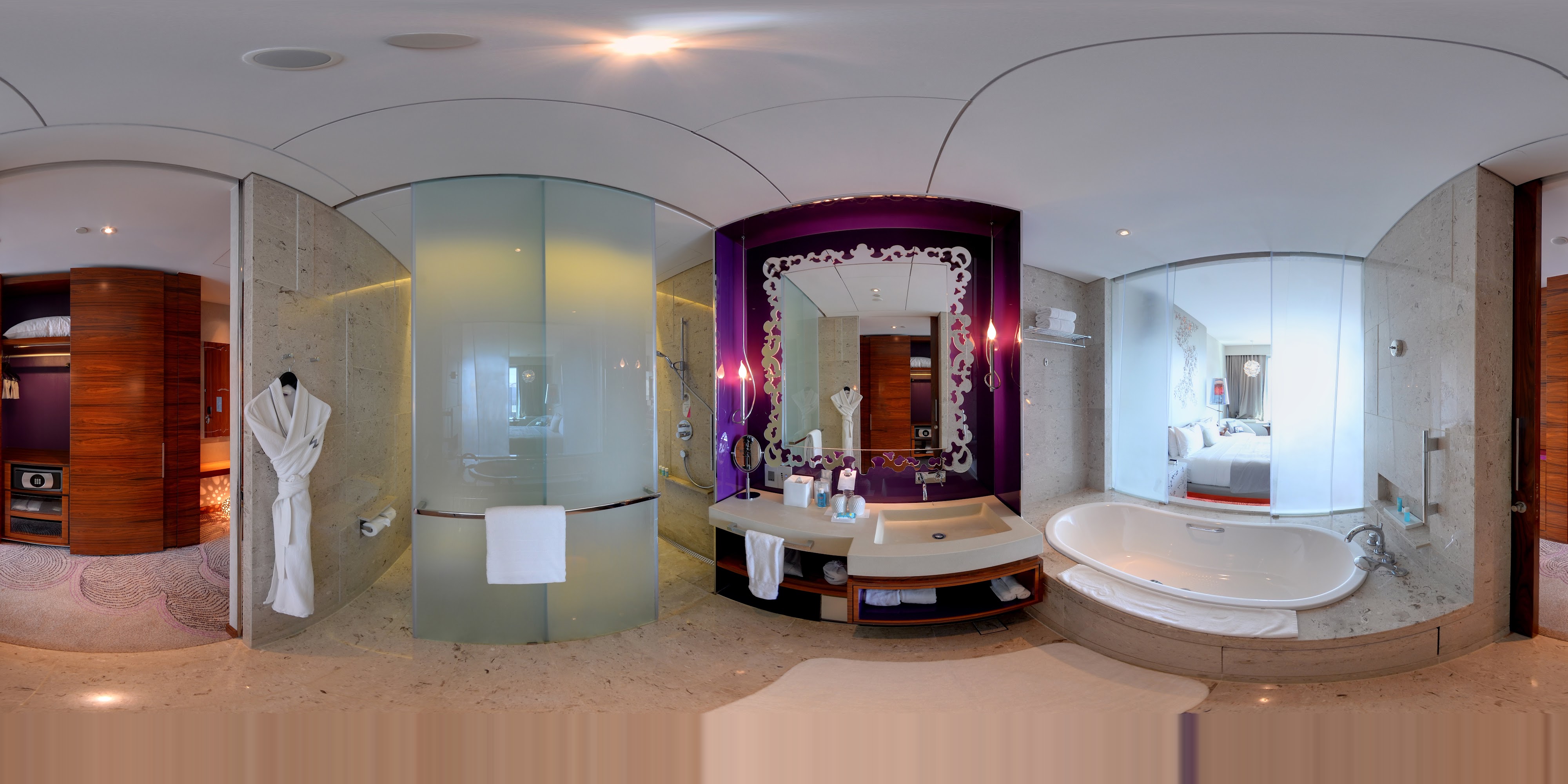 Luxurious Curved Interior bathroom Design