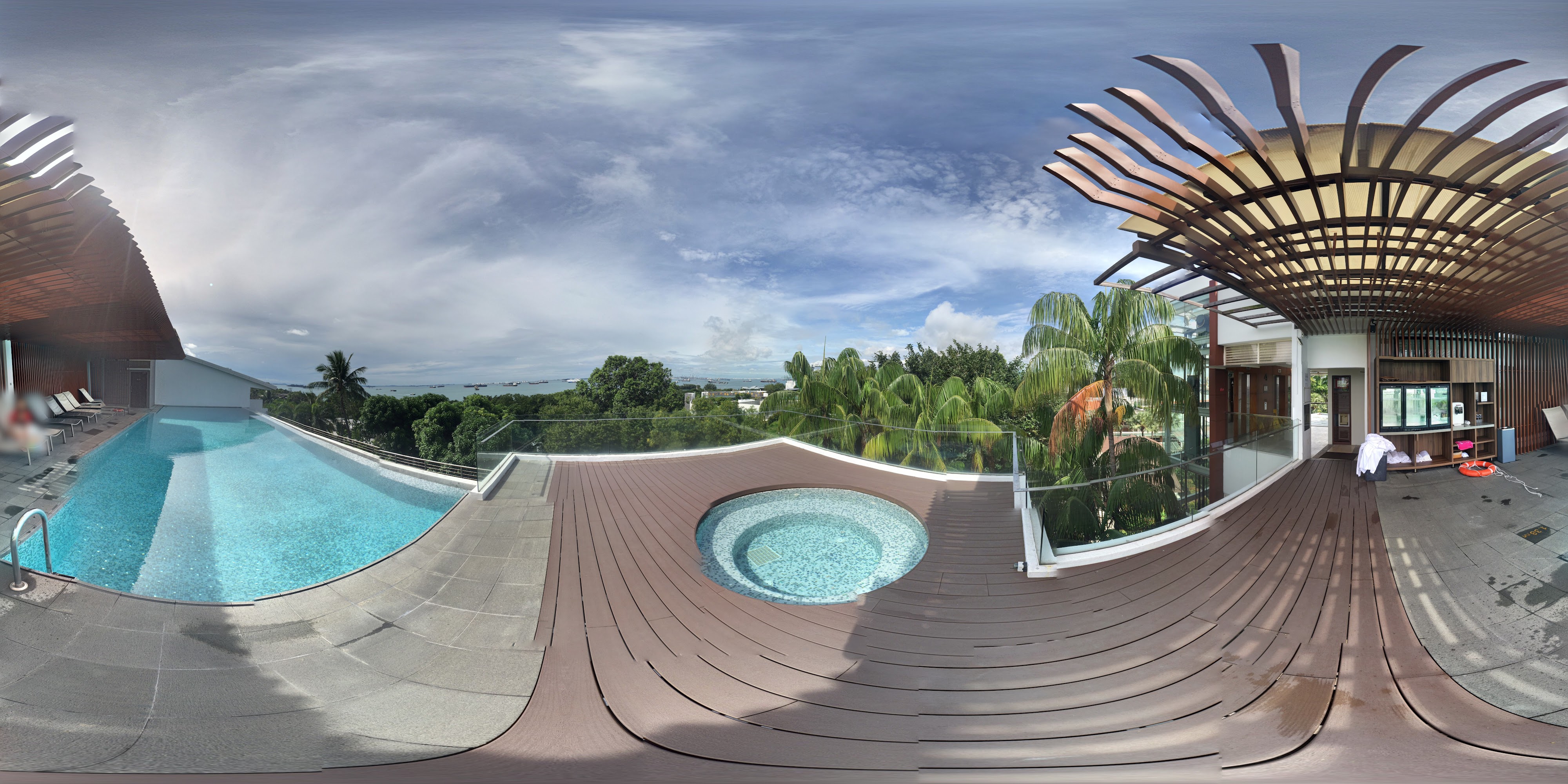 Luxurious Rooftop Pool Oasis