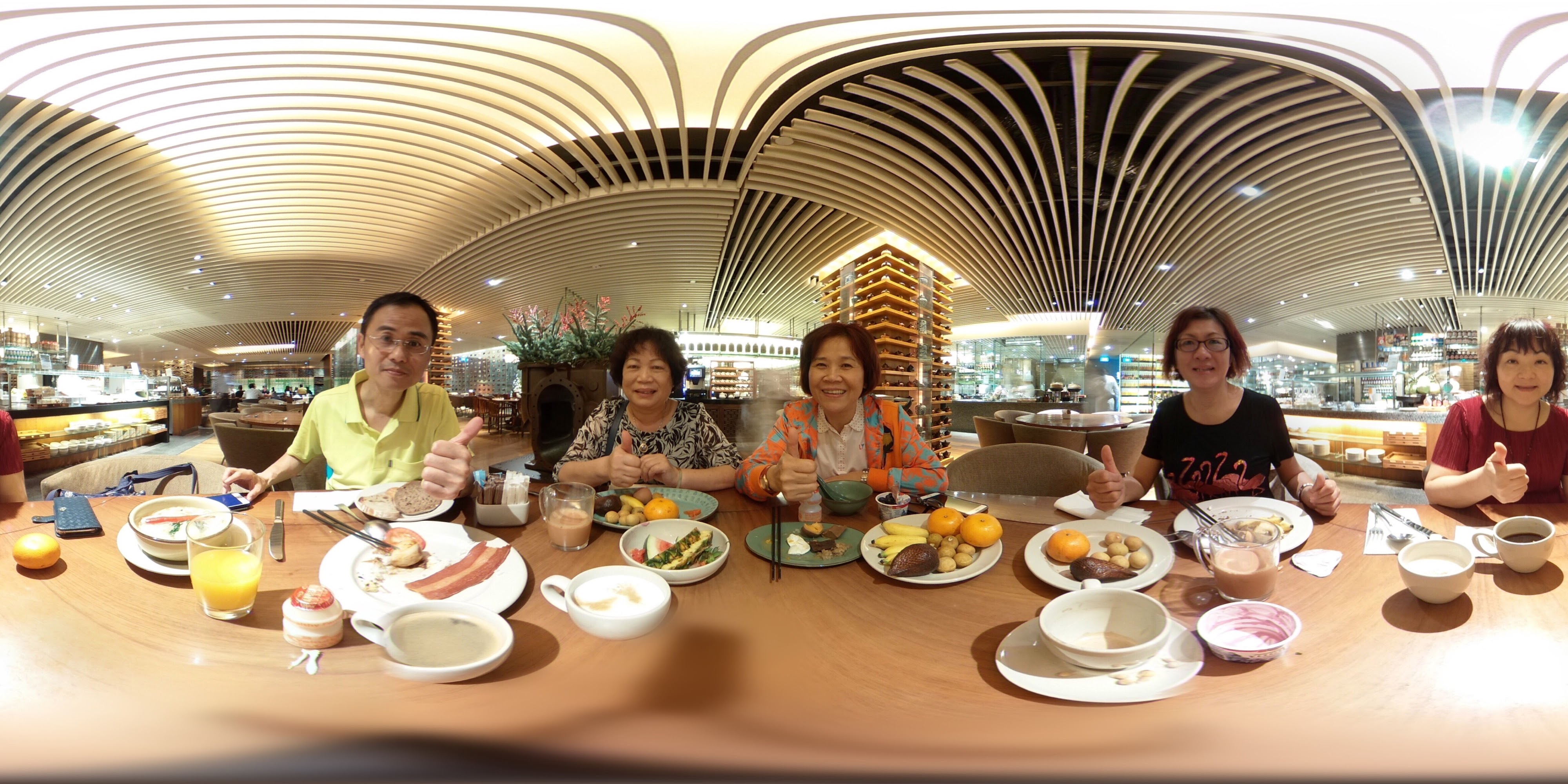 Group Enjoying Breakfast Together