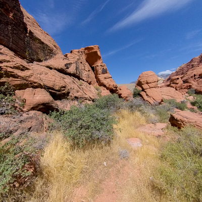 Trail between the Boulders